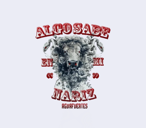 Remera blanca AF Algo sabe en mi nariz