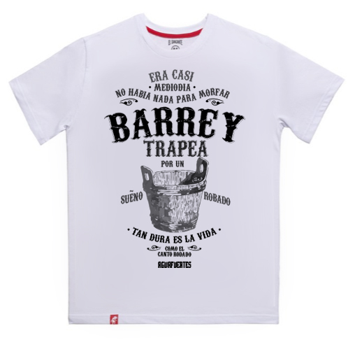 Remera blanca AF Barre y trapea