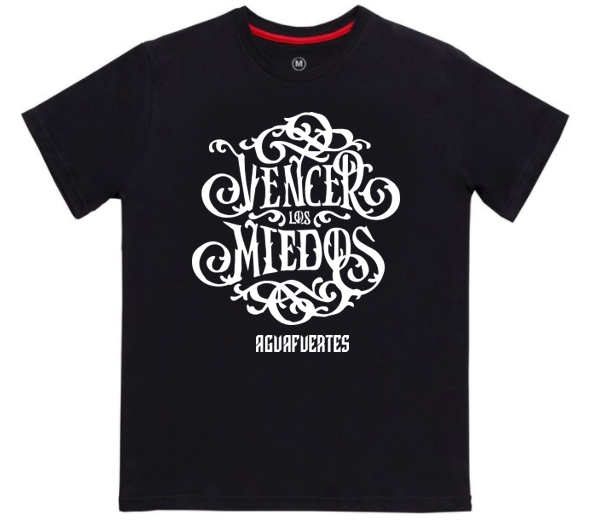 Remera negra AF Vencer los miedos