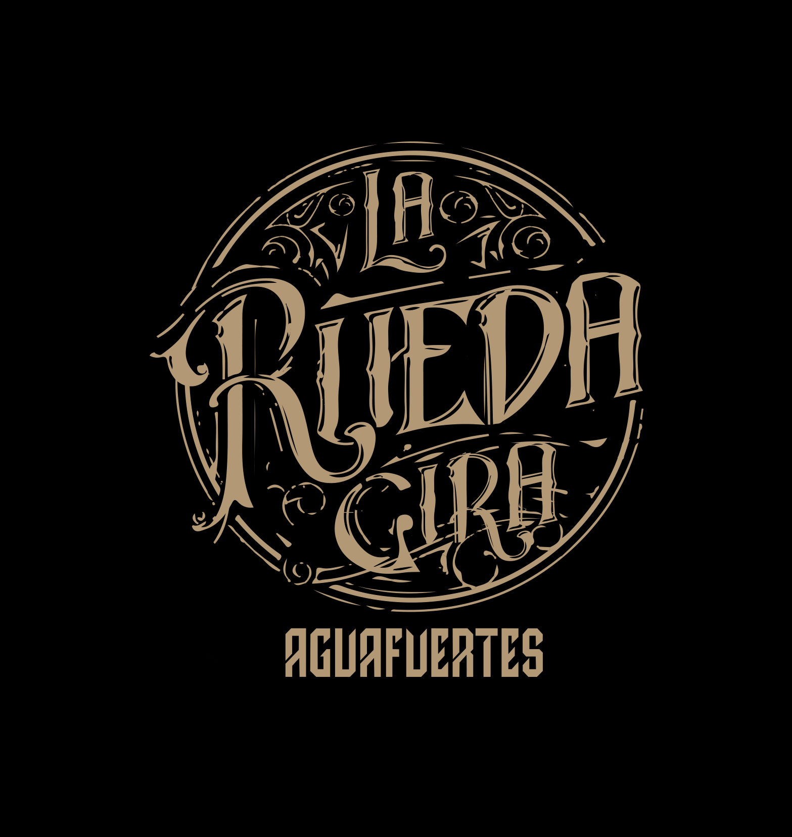 Remera negra AF La Rueda Gira