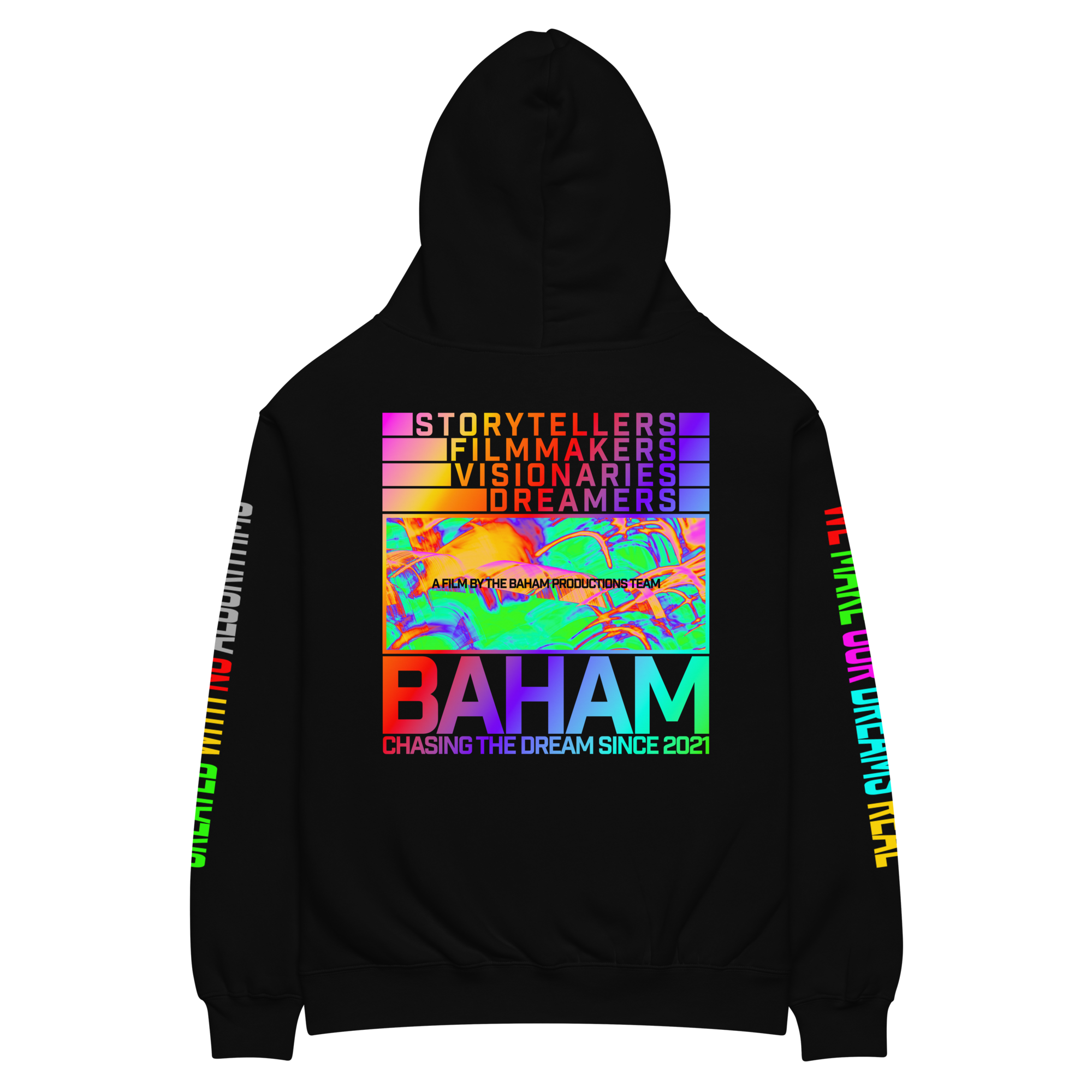 Multicolor Baham Productions Unisex Oversized Hoodie