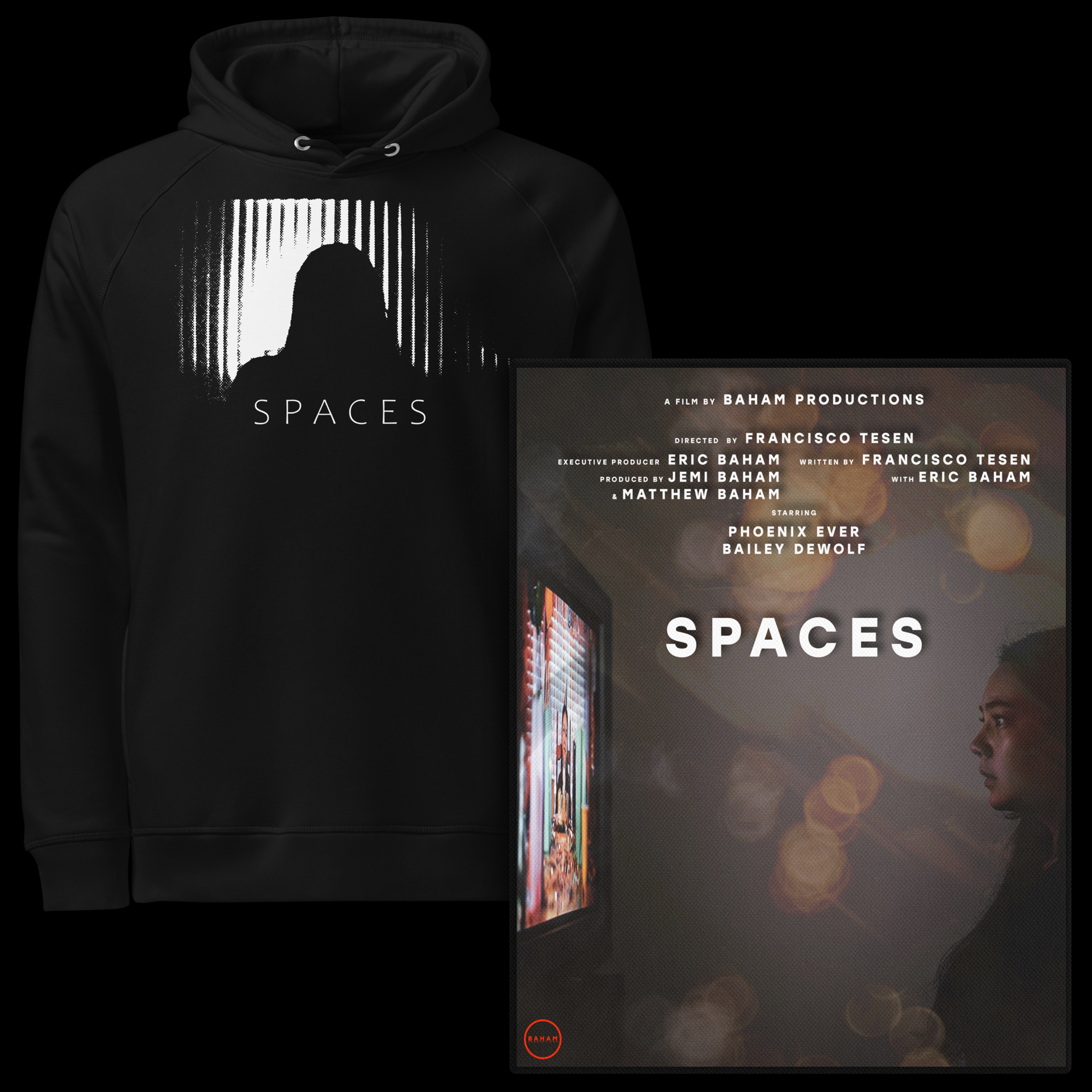 Spaces Hoodie & Canvas Poster Combo 