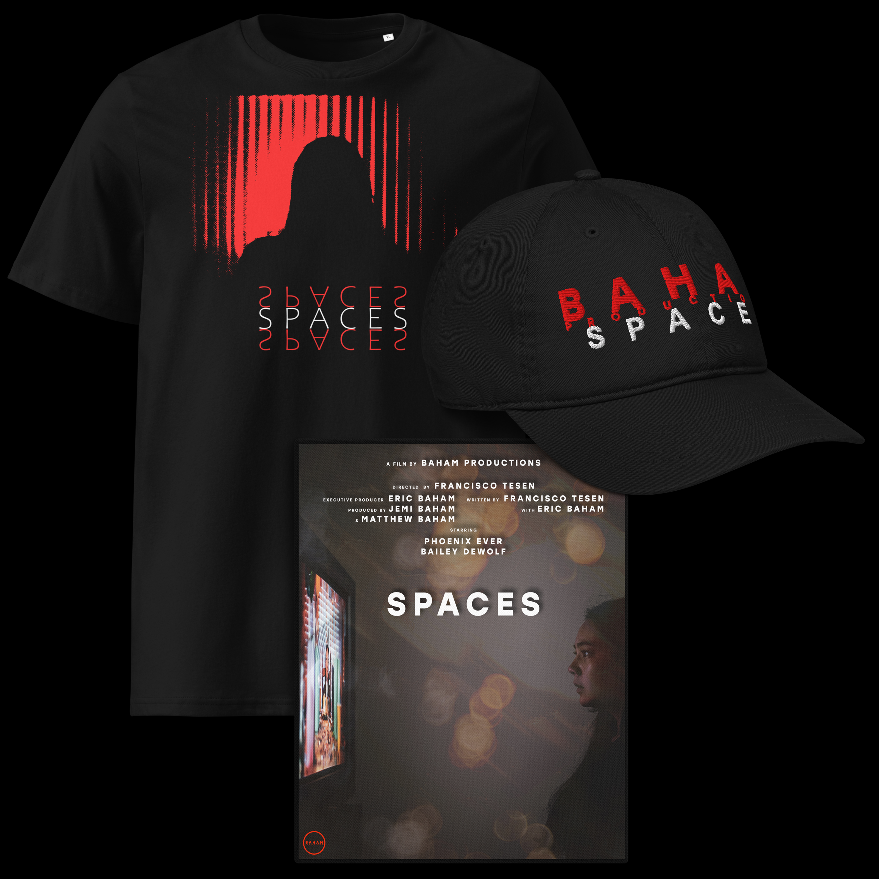 Spaces EXCLUSIVE T-Shirt, Hat, and Canvas Poster