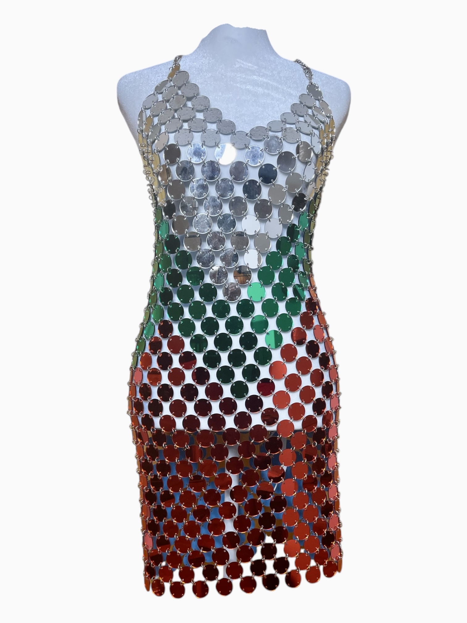 Acrylic Sequin Mini Dress