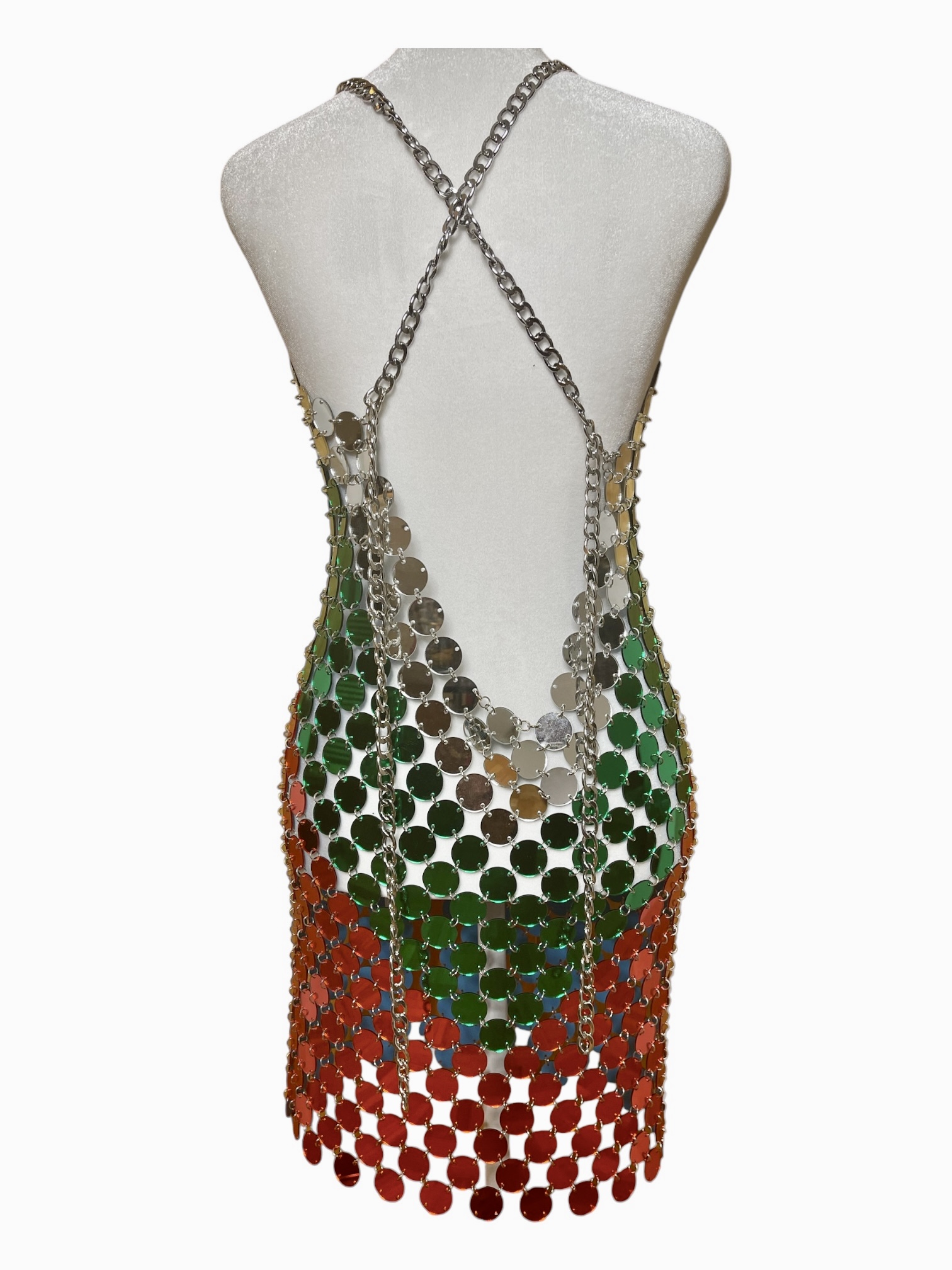 Acrylic Sequin Mini Dress