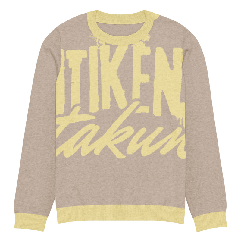 Knitted crew neck sweater