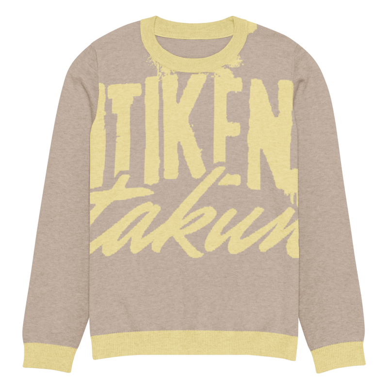 Knitted crew neck sweater