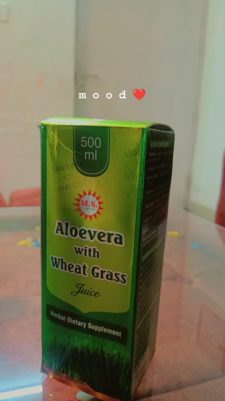 Aloe Vera with Wheat Grass Juice