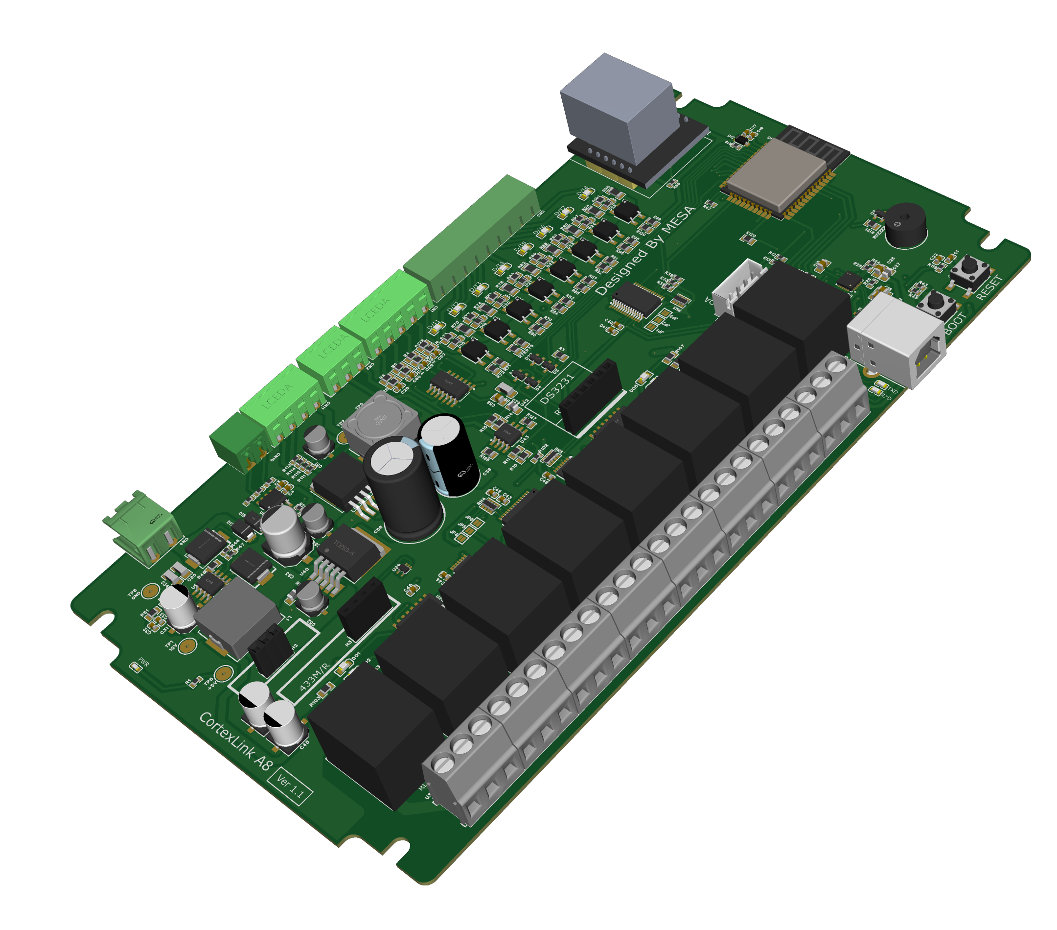 CortexLink-A8: Powerful ESP32 Board with MQTT, TCP, Web, and Home Assistant Integration with Arduino