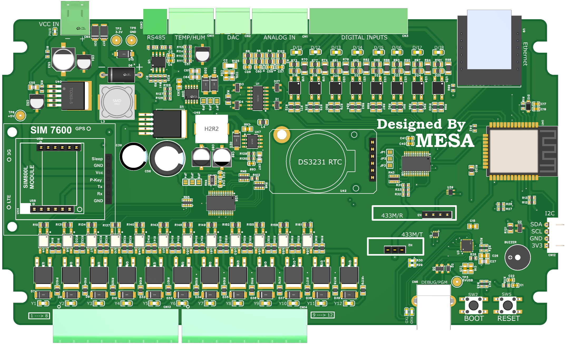 Cortex Link A8F-M Smart Controller – ESP32, Wi-Fi, Ethernet, GSM, Home Assistant & Arduino IDE Support