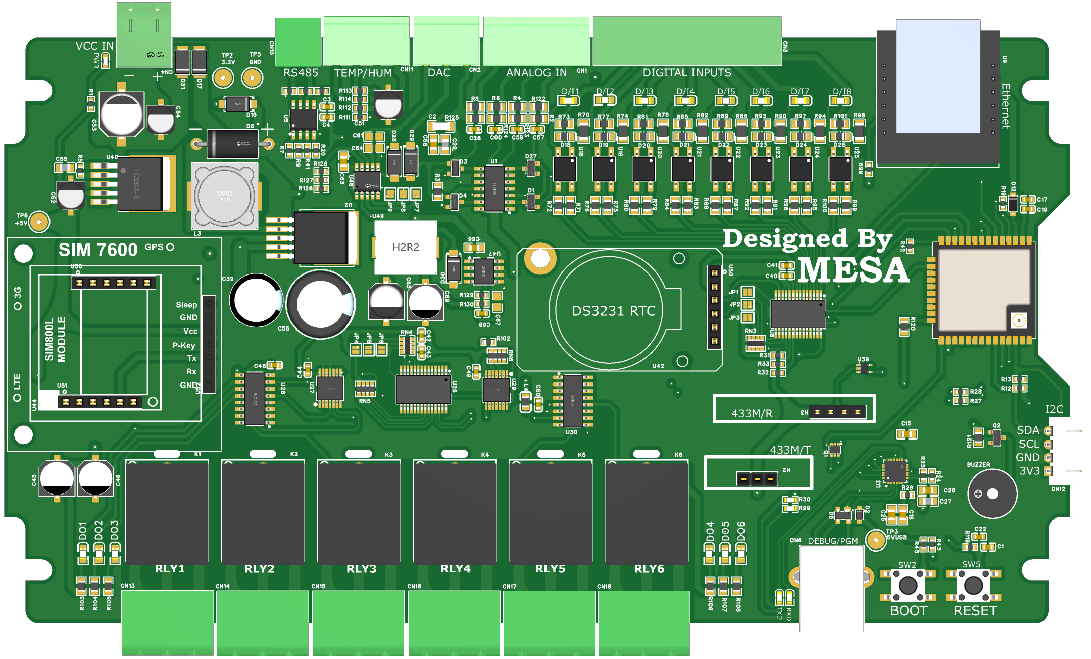 Cortex Link A8R-M IoT Dev Board – ESP32, Wi-Fi, MQTT, Ethernet, GSM, Web HTTP, ESPHome & Arduino Compatible