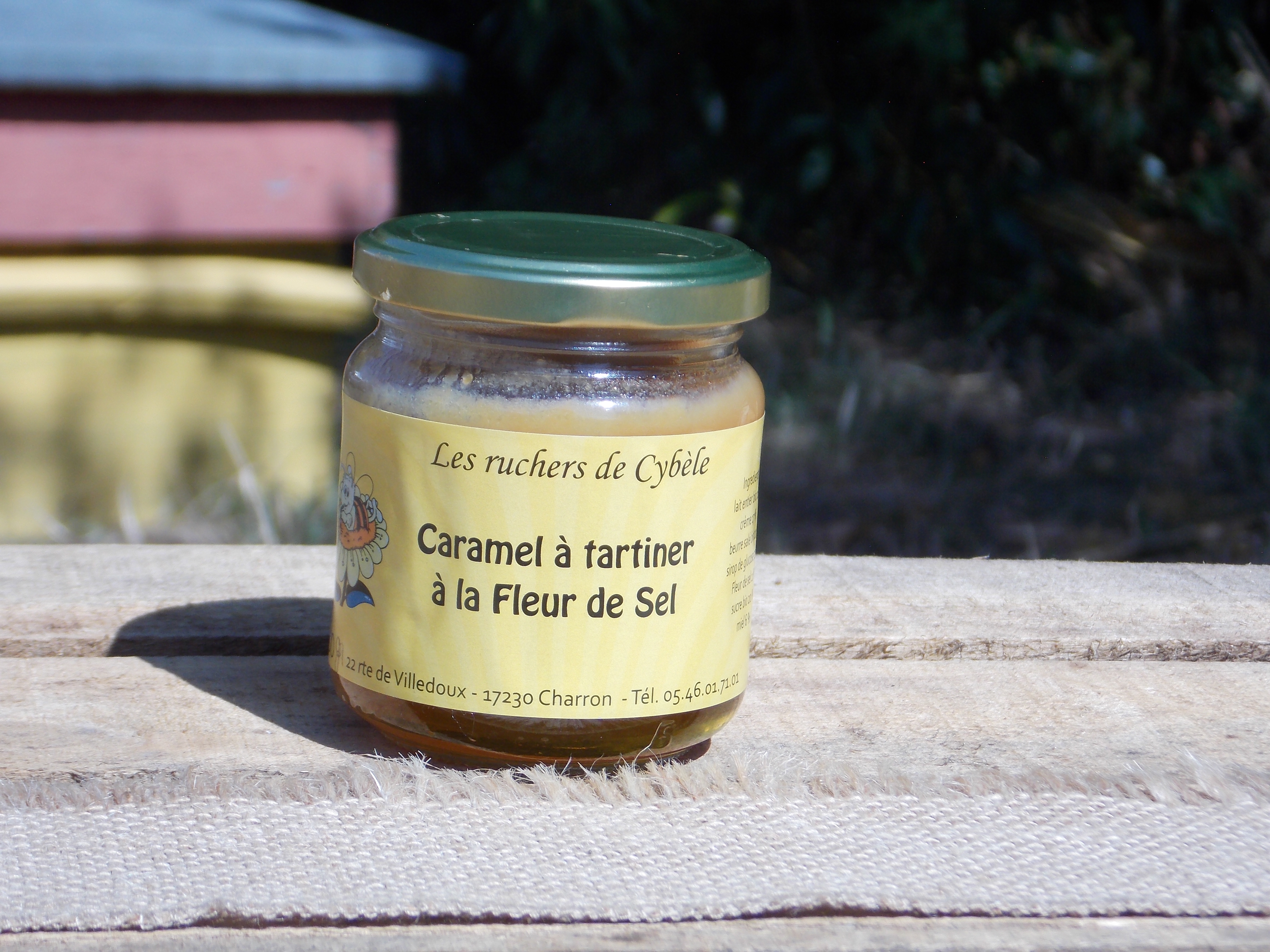 Caramel à tartiner au miel et à la fleur de sel