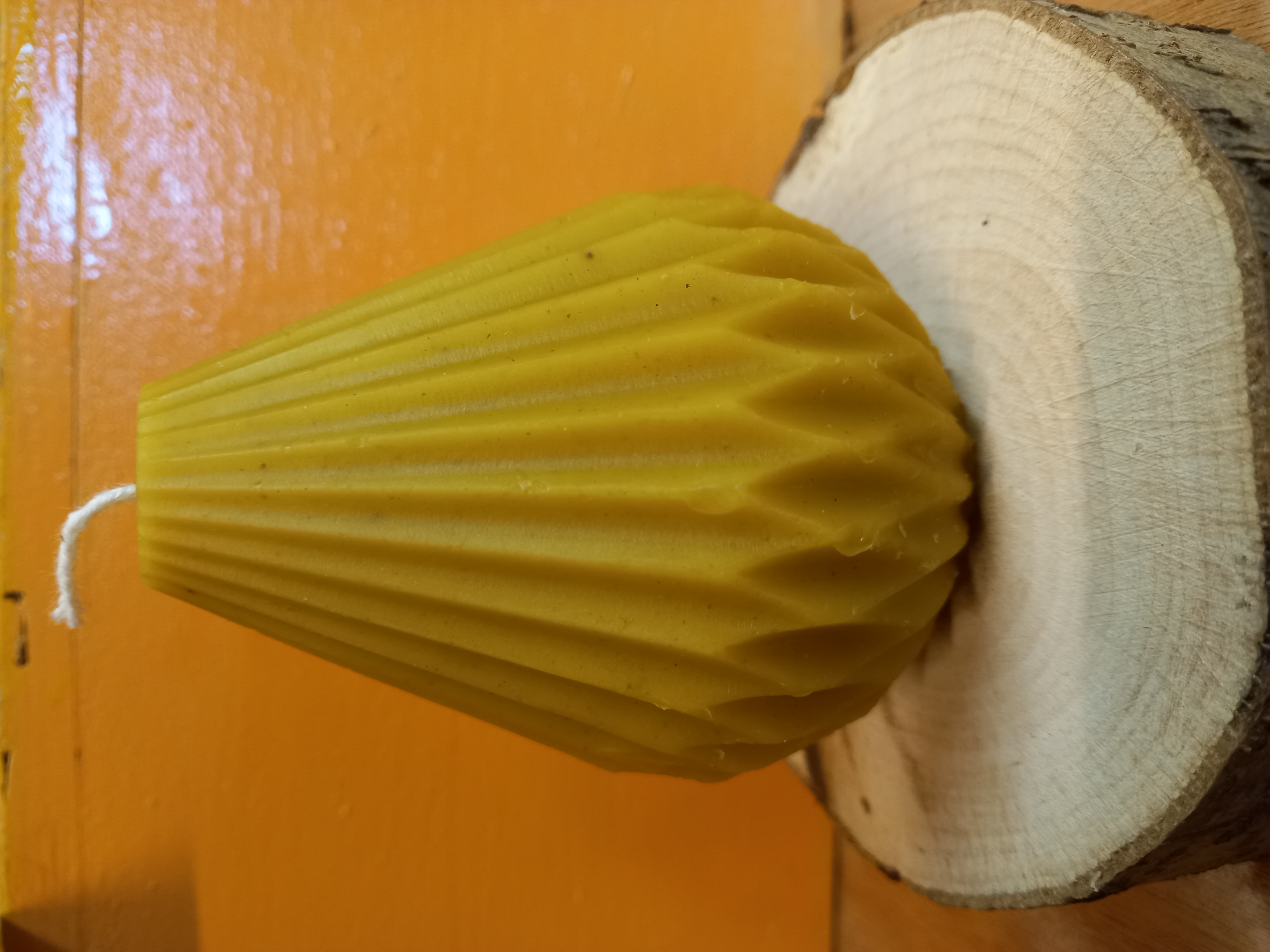 Bougie à la cire d'abeille