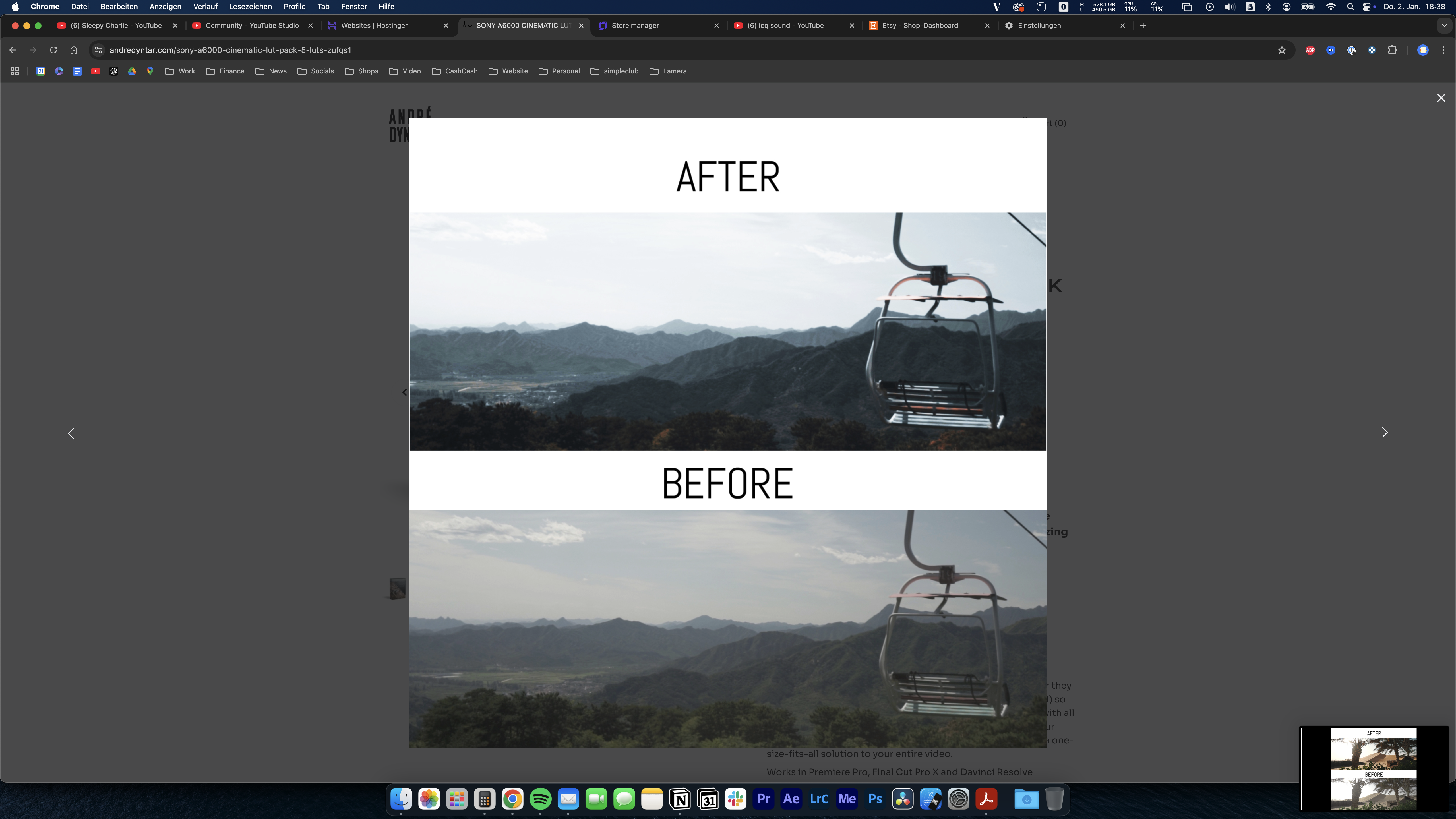 SONY A6000 CINEMATIC LUT PACK - 5 LUTS