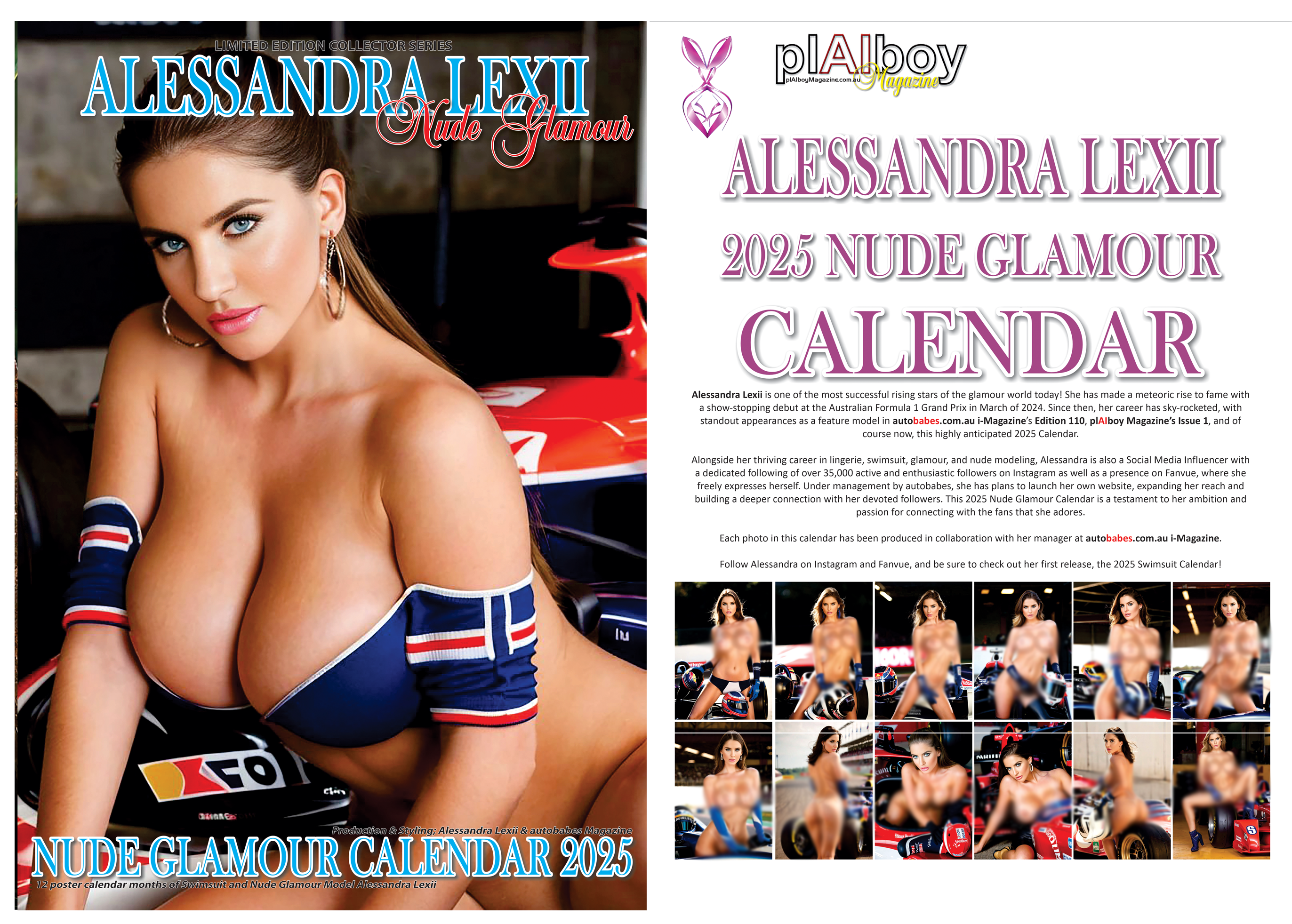 2025 Alessandra Lexii Nude Calendar