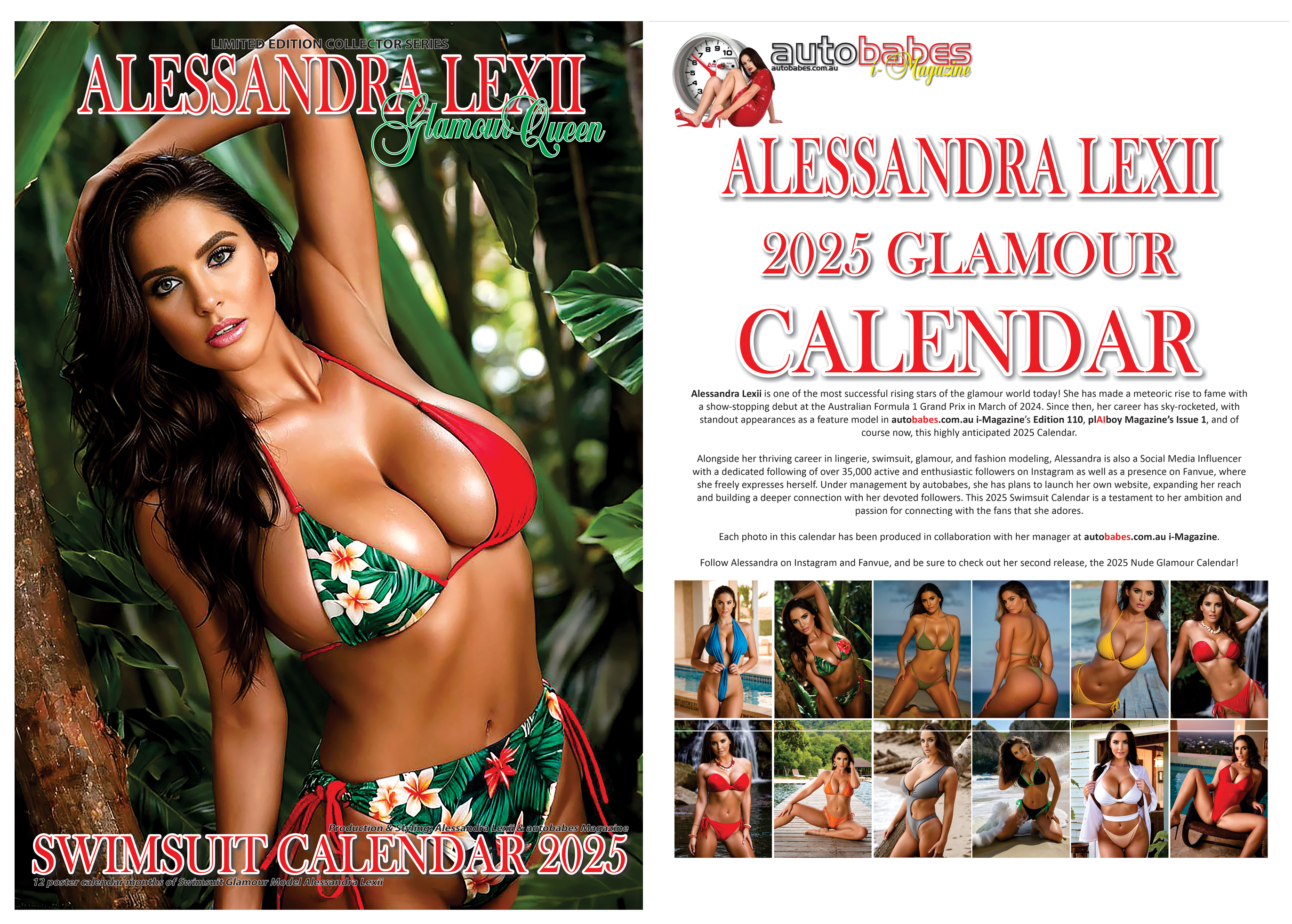 2025 Alessandra Lexii autobabes Magazine Calendar