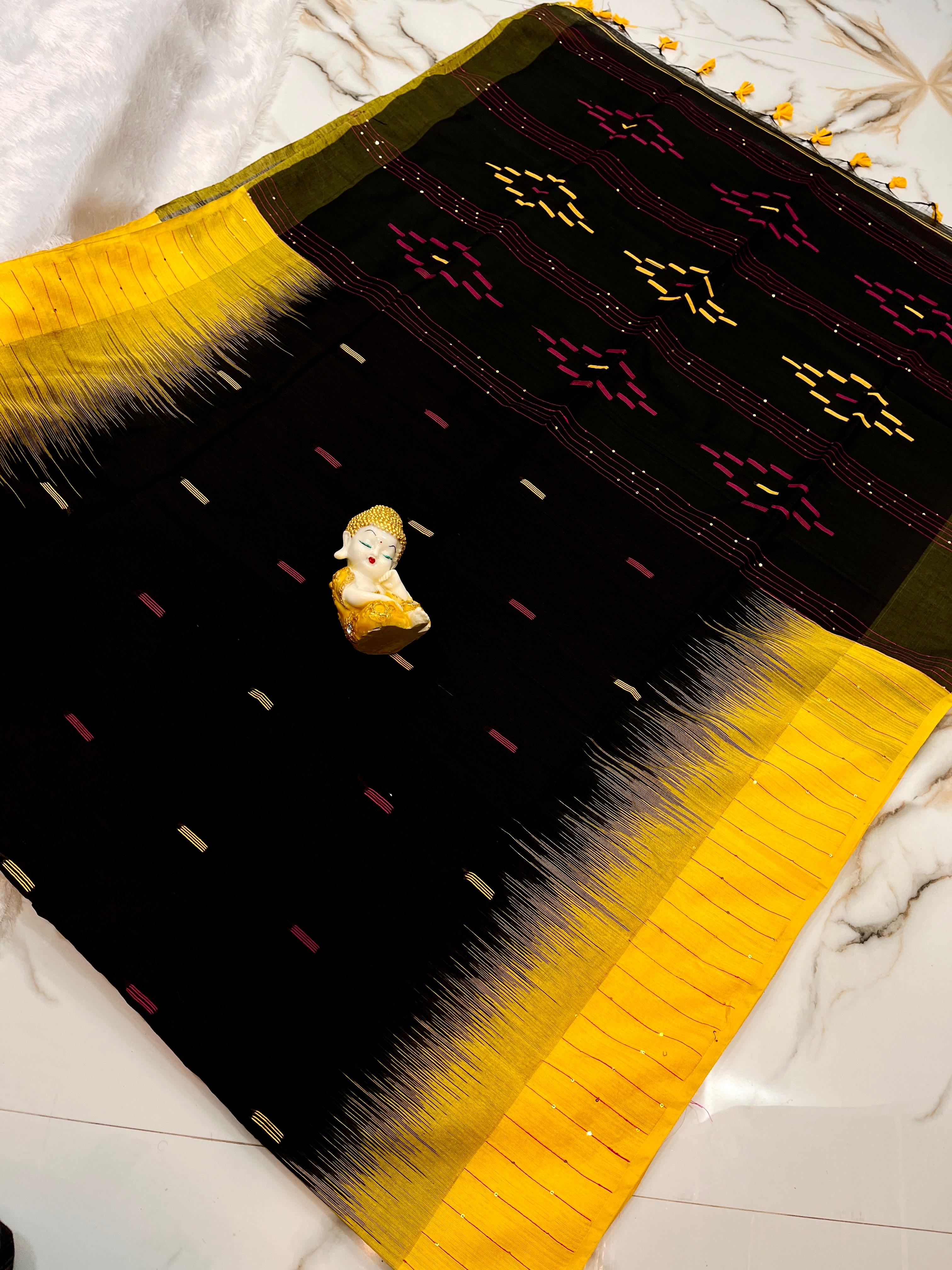 HANDLOOM CQUENS KOTKI SAREE 