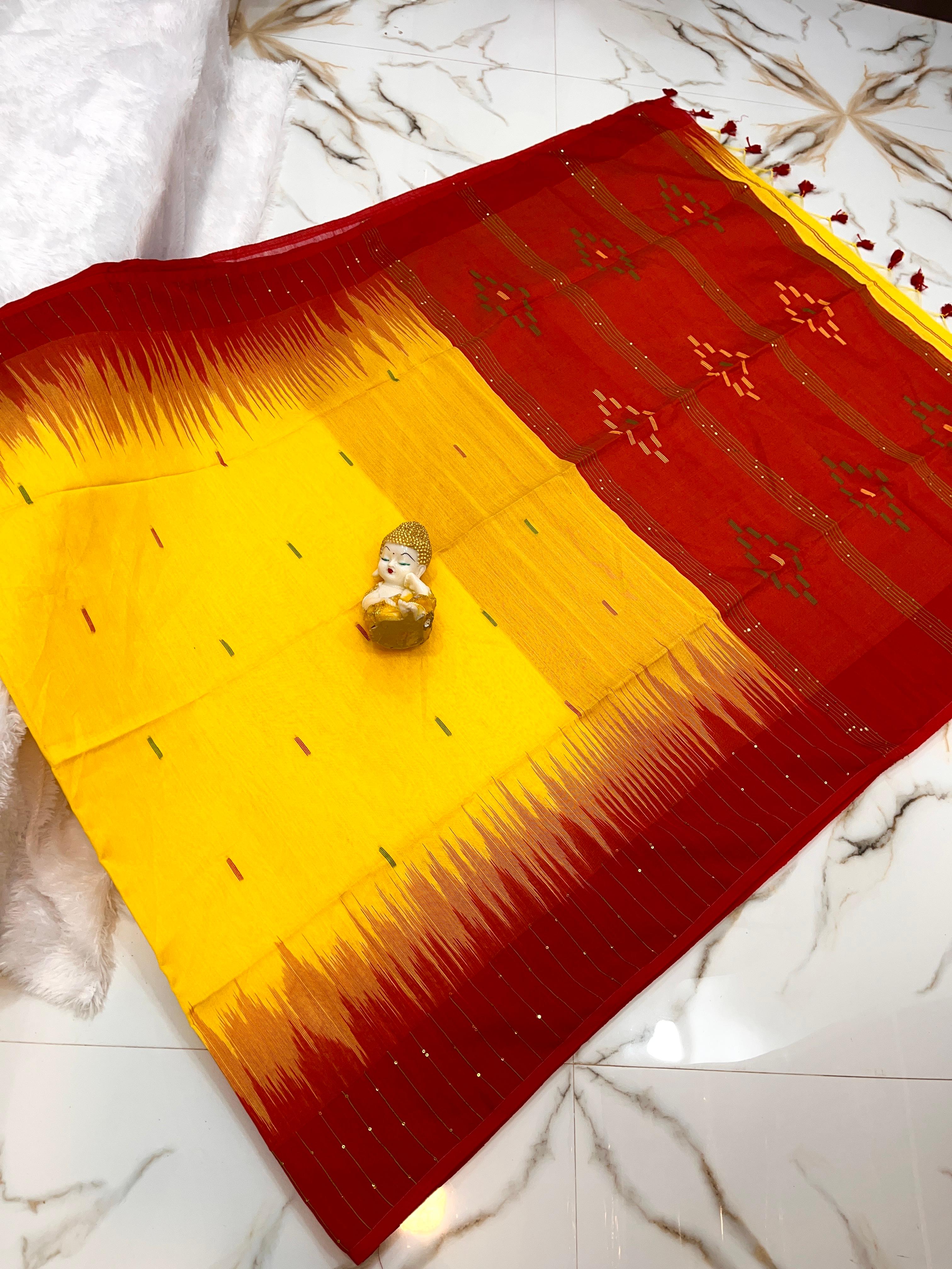 HANDLOOM CQUENS KOTKI SAREE 
