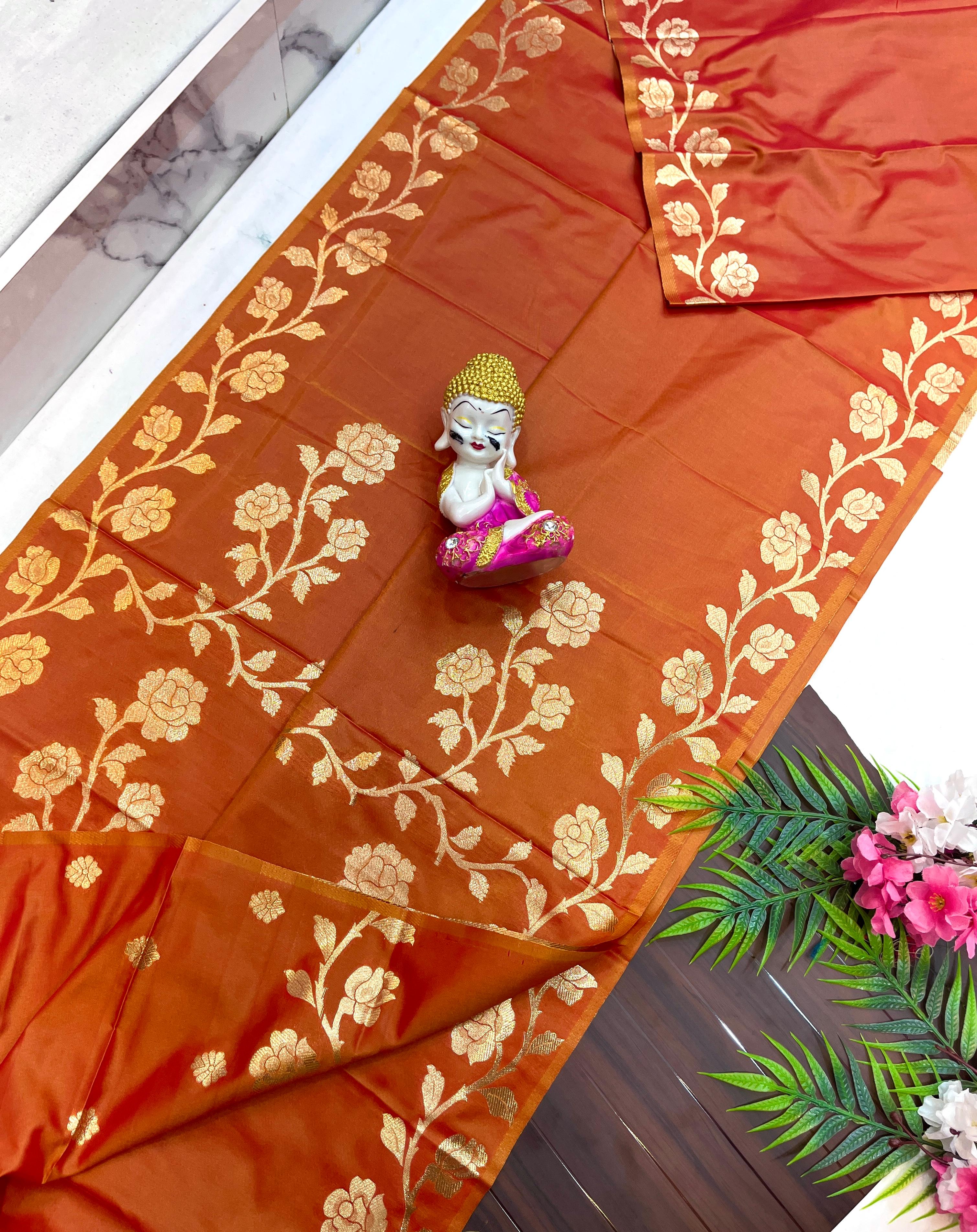BODY PLAN  DUALTONE MUGA KATAN SHILK SAREE