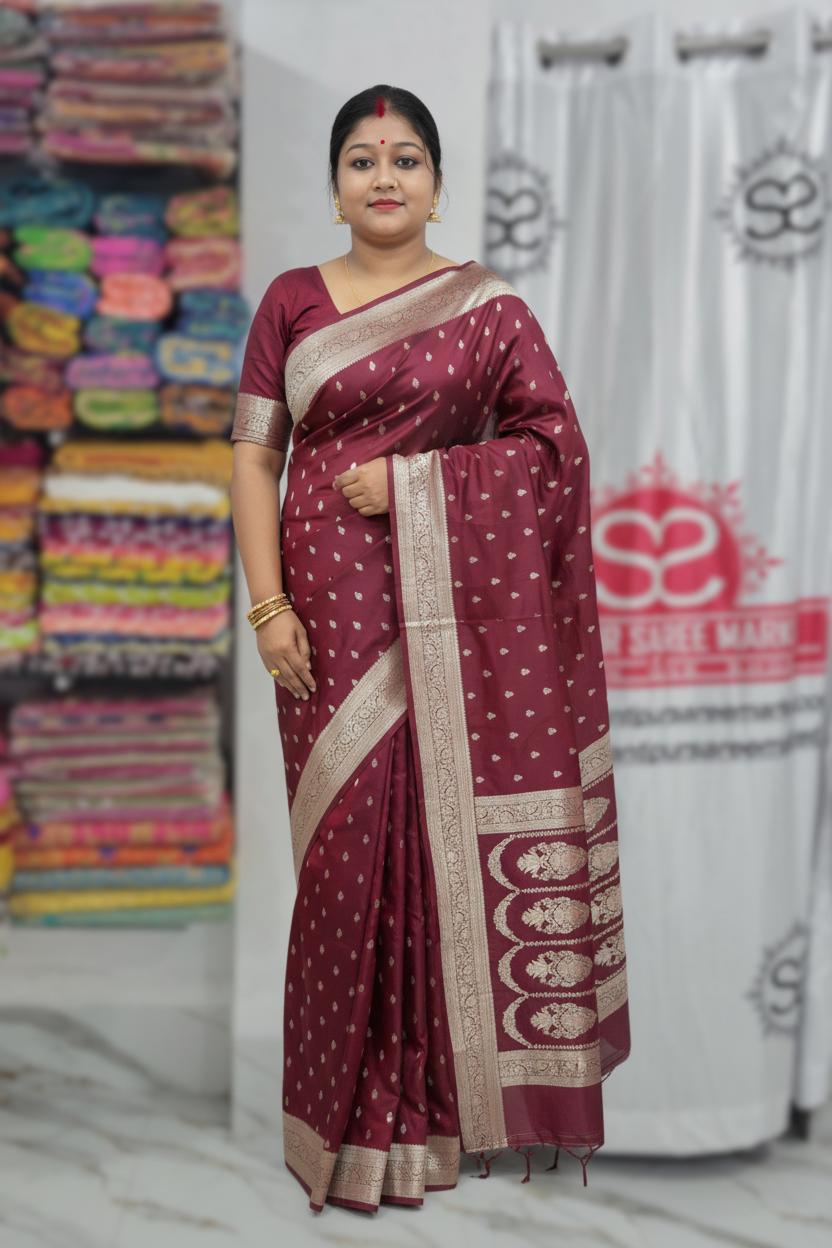 DUEL TONE PREMIUM RESHAM BENARASHI KATAN