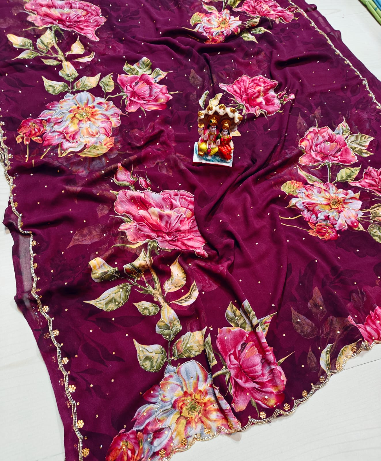 Pure chiffon cinon Organza 