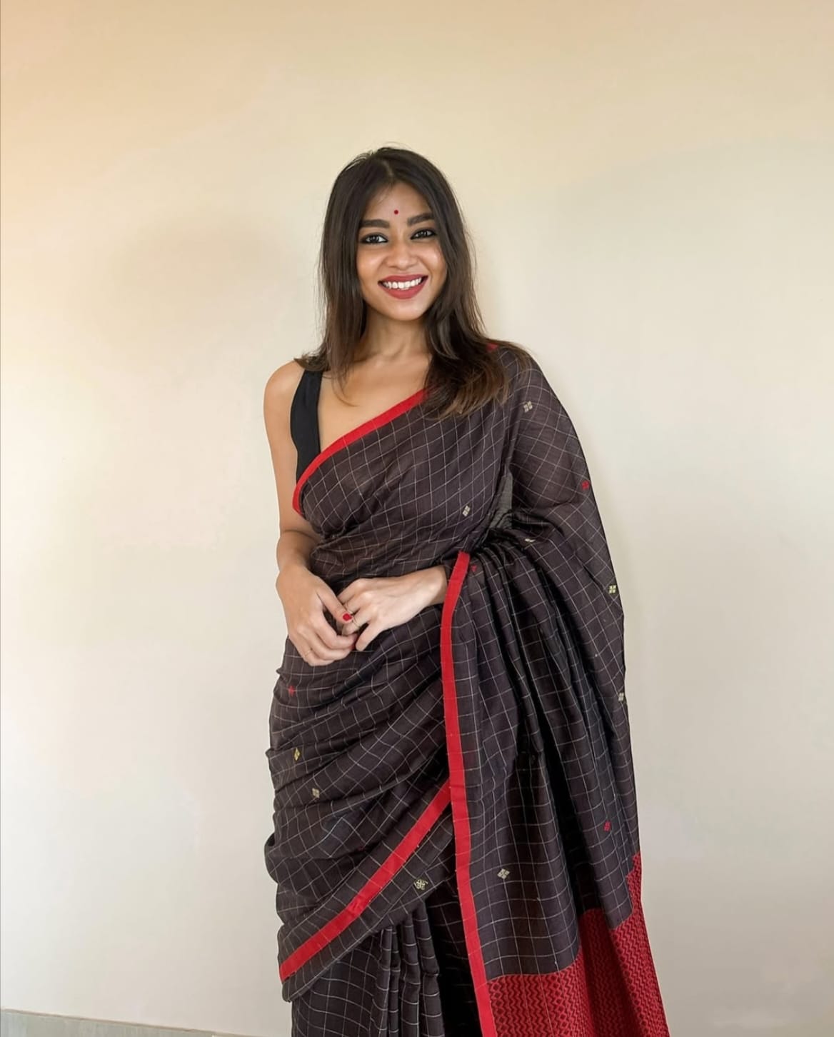  KOTA CHECK WEAVING TON JAMDANI SAREE