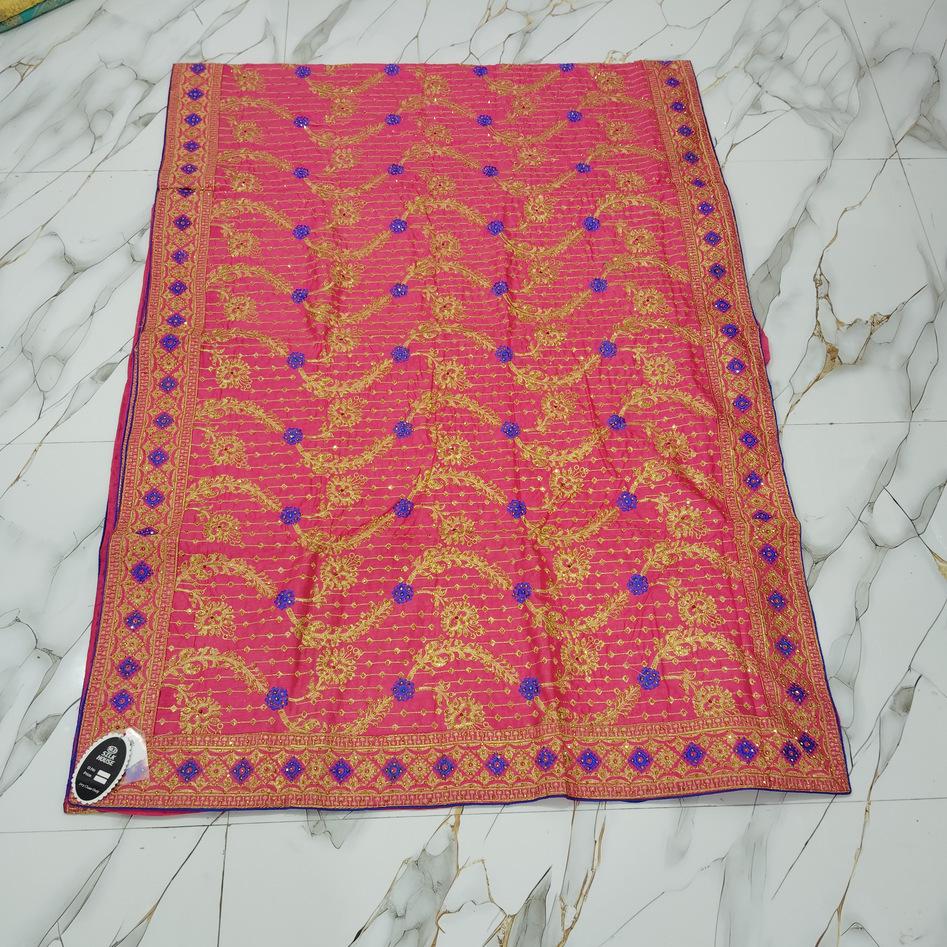 Exclusive Fancy Party wear Silk Saree with Cutdana Work