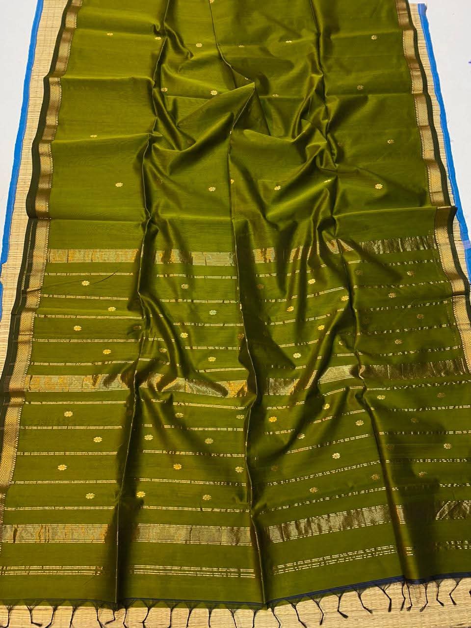  EXCLUSIVE HANDLOOM MAHESHWARI COTTON SILK SAREE