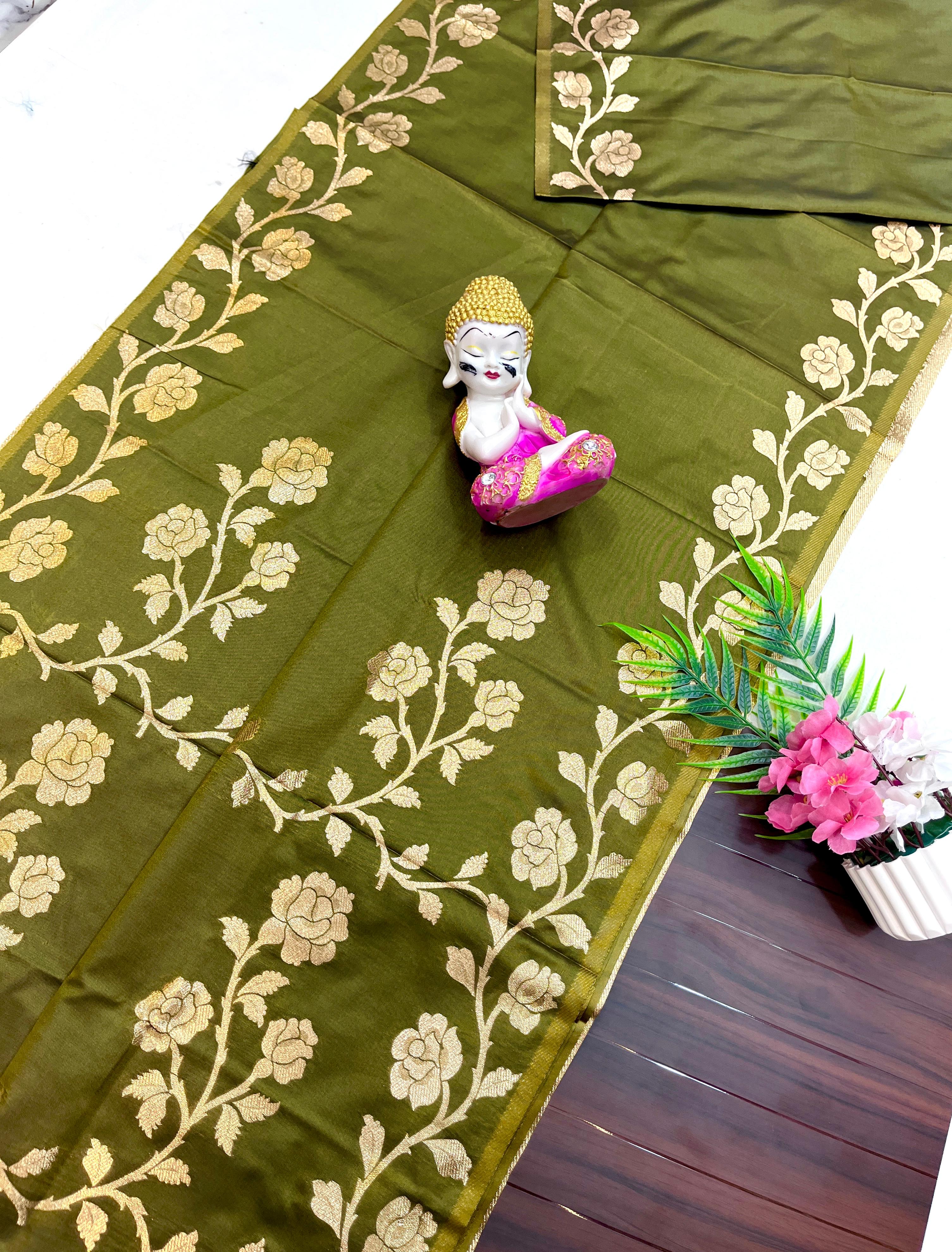 BODY PLAN  DUALTONE MUGA KATAN SHILK SAREE