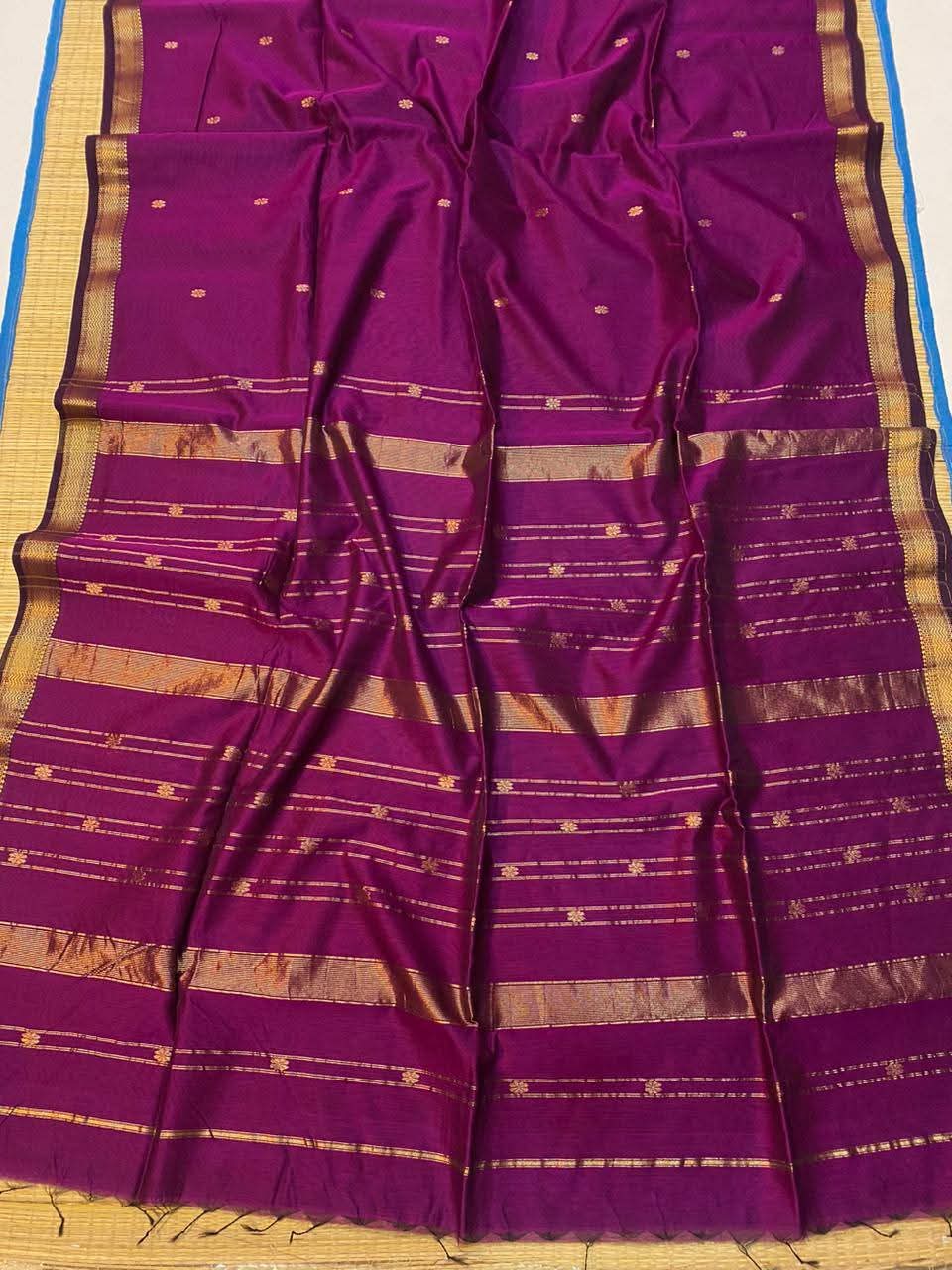  EXCLUSIVE HANDLOOM MAHESHWARI COTTON SILK SAREE