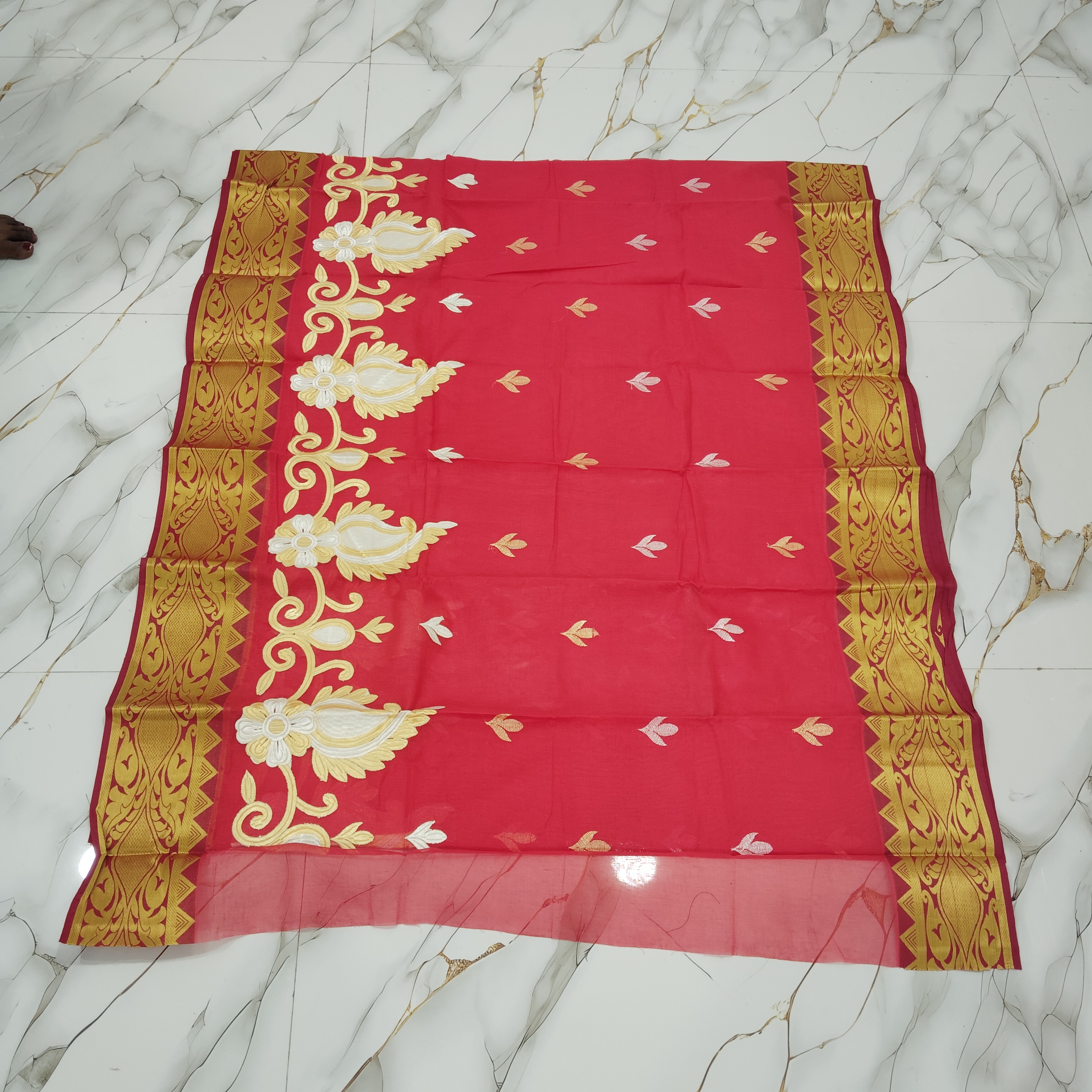 Santipur Embroidered Saree