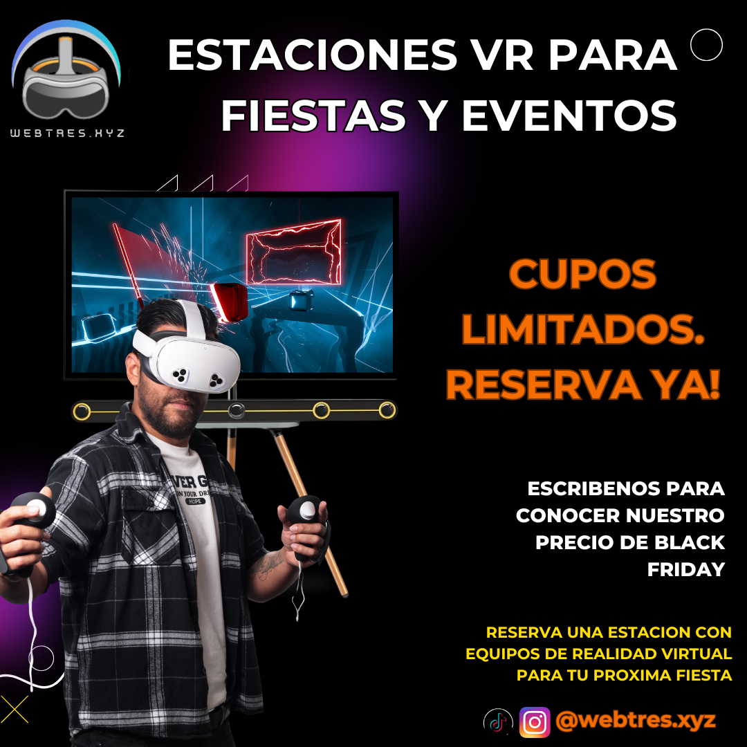 Estaciones VR para fiestas y eventos