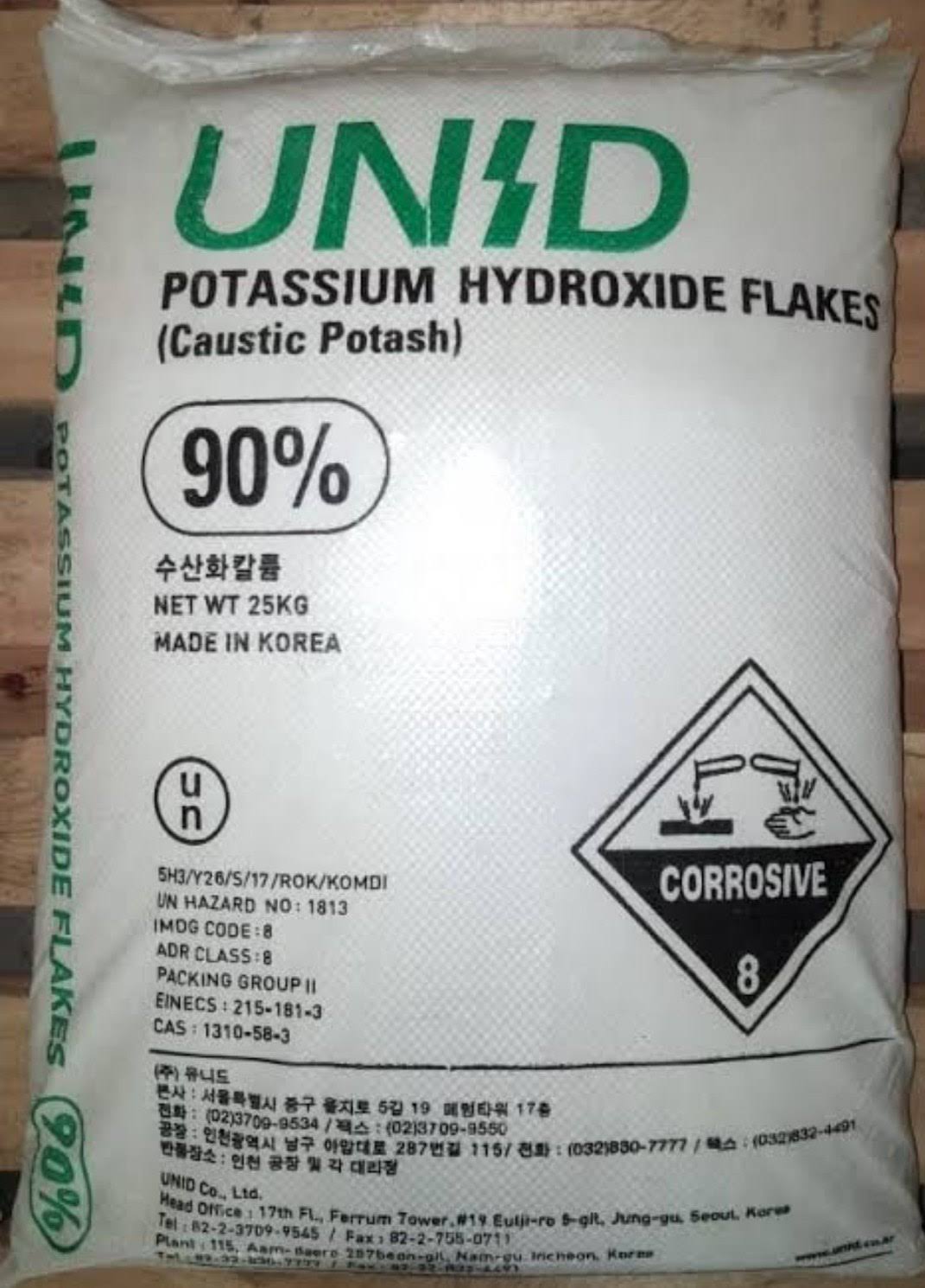 Potassium Hydroxide (KOH) Flakes & Pellets