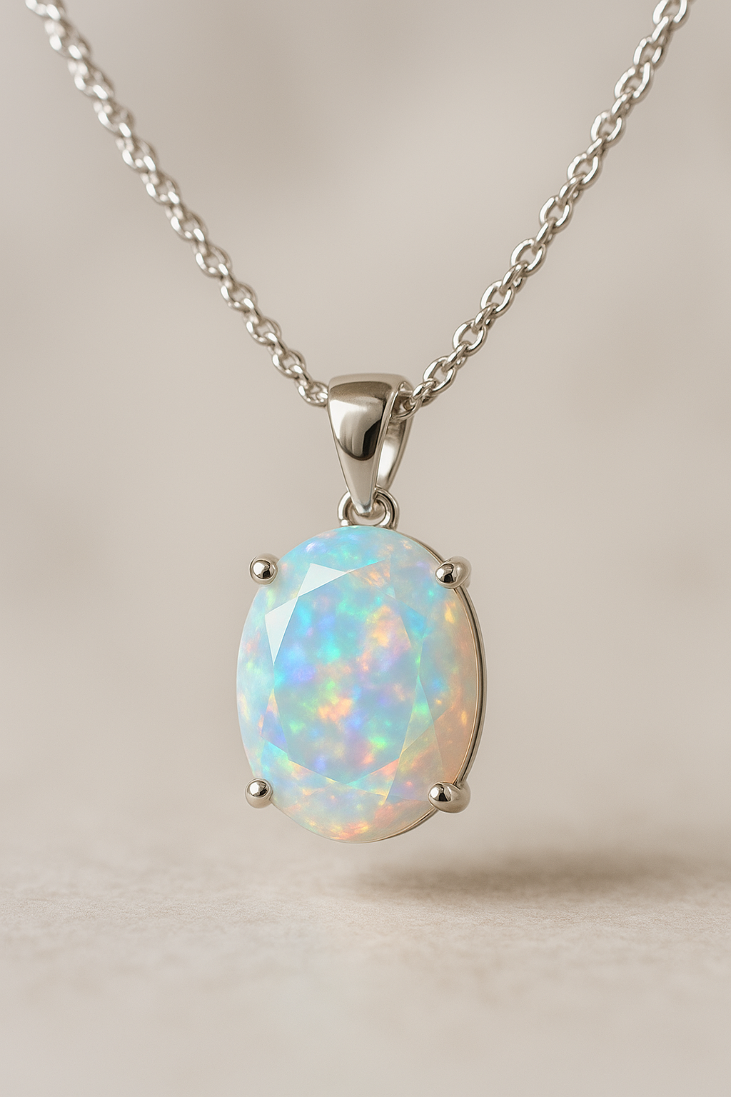 Opal Pendant Necklace