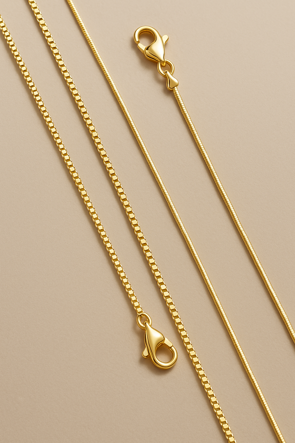 Elegant Gold Chains Set