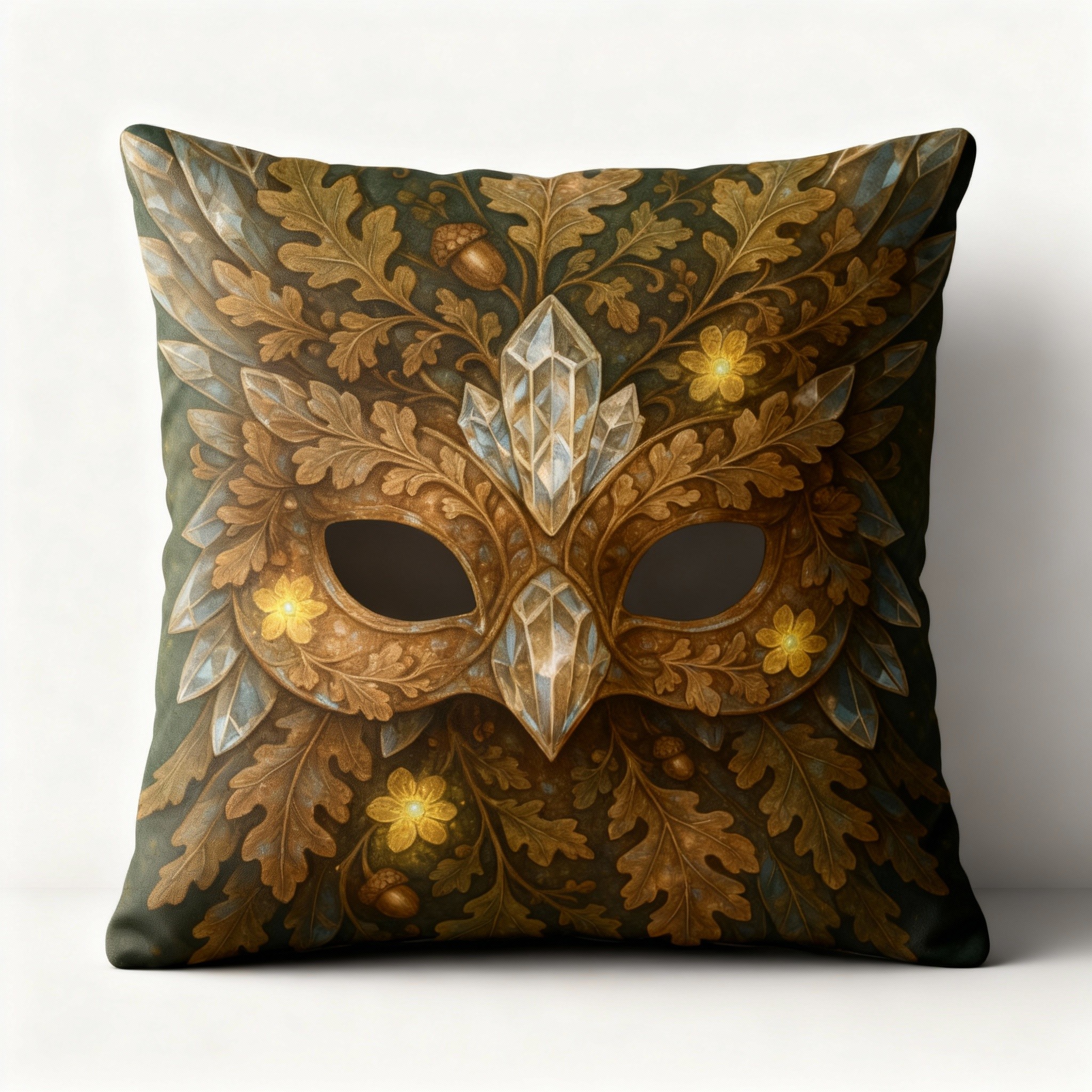 Owl Masquerade Decorative Pillow