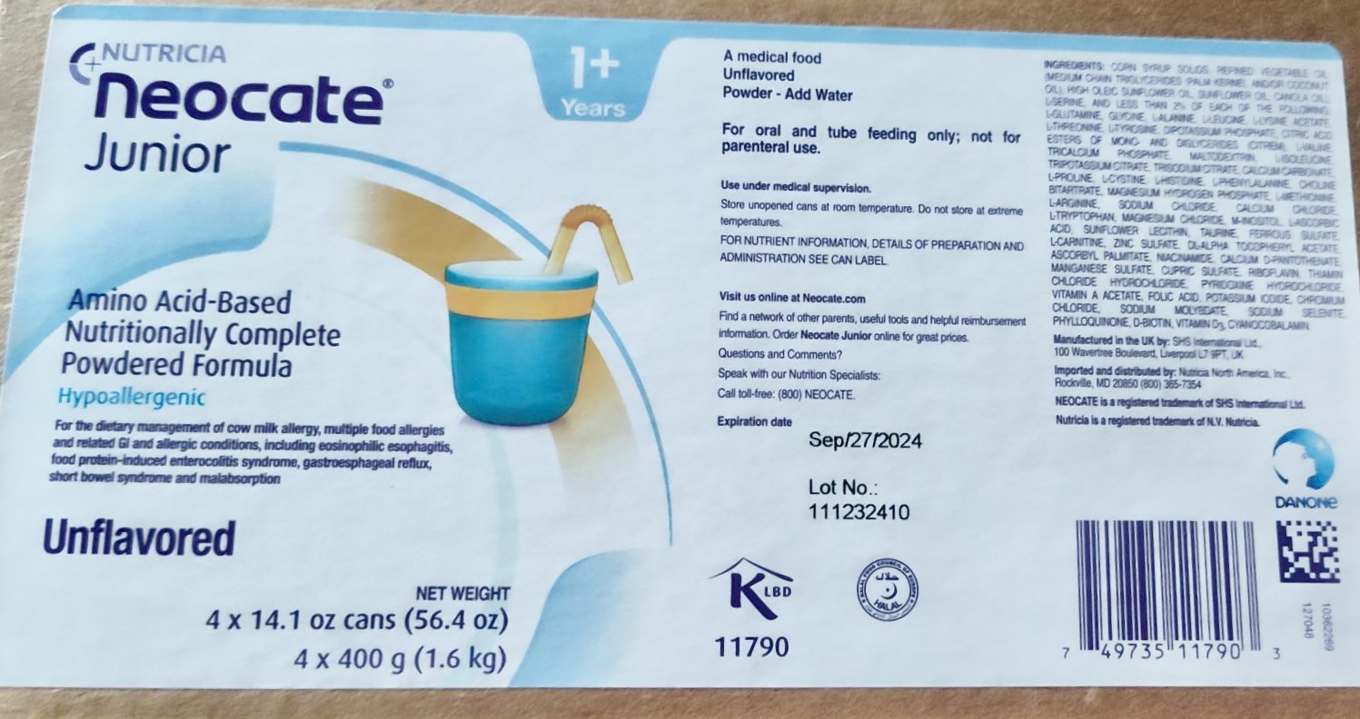 Neocate Junior Box of 4 Canisters 