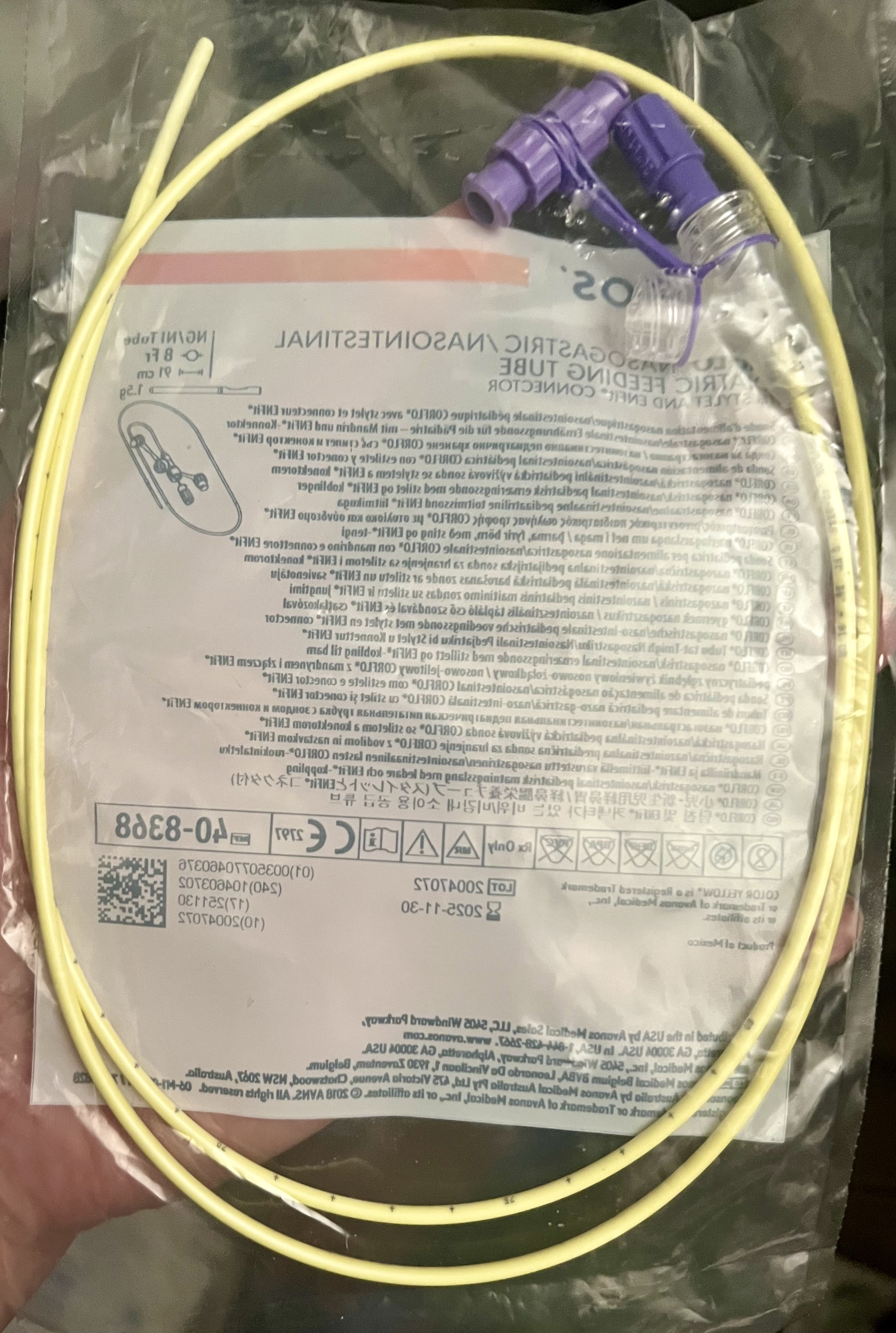 Avanos Pediatric Feeding Tube