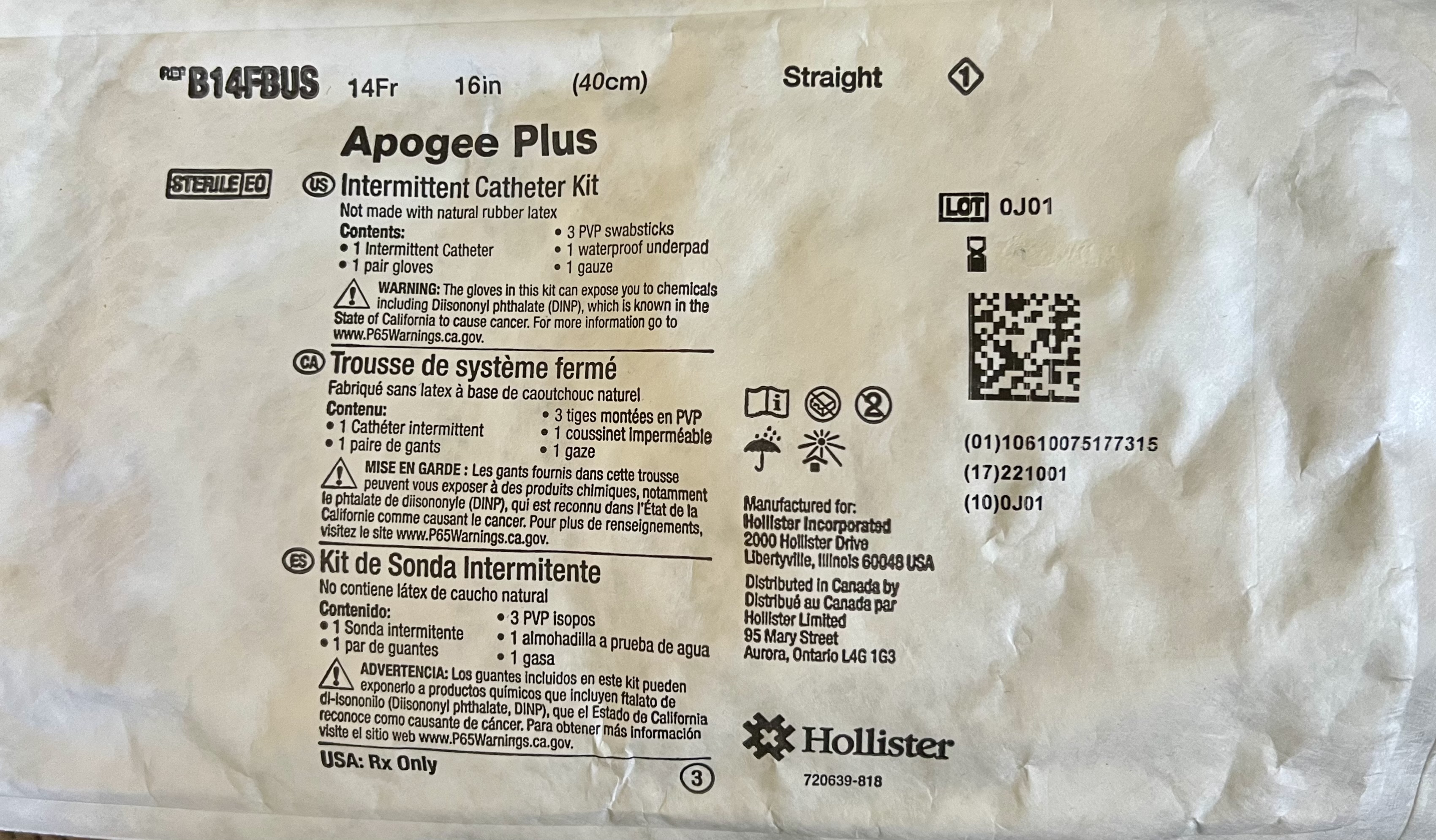 Apogee Plus Catheter Kit