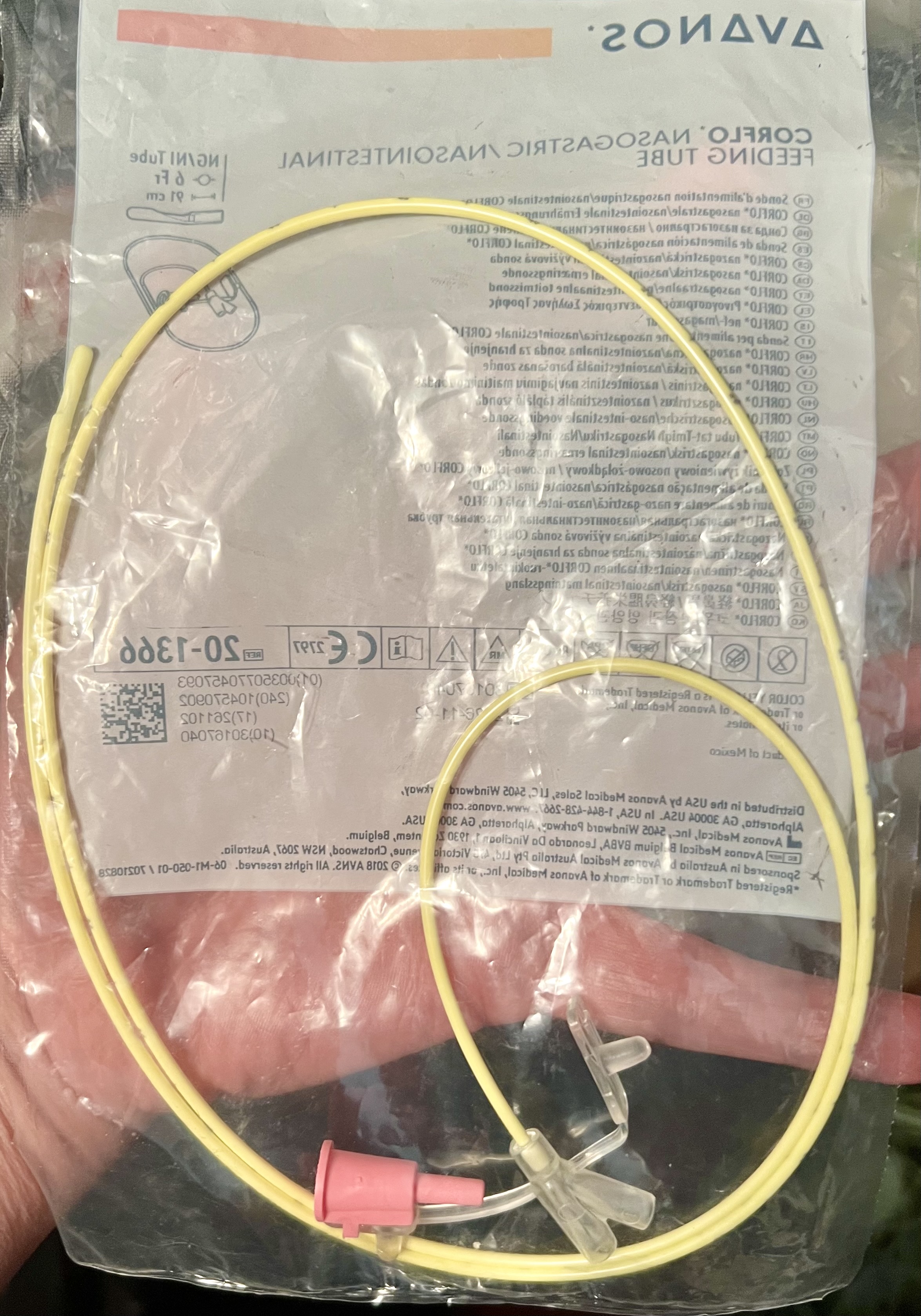 Avanos CORFLO Nasogastric/ Nasointestinal Feeding Tube