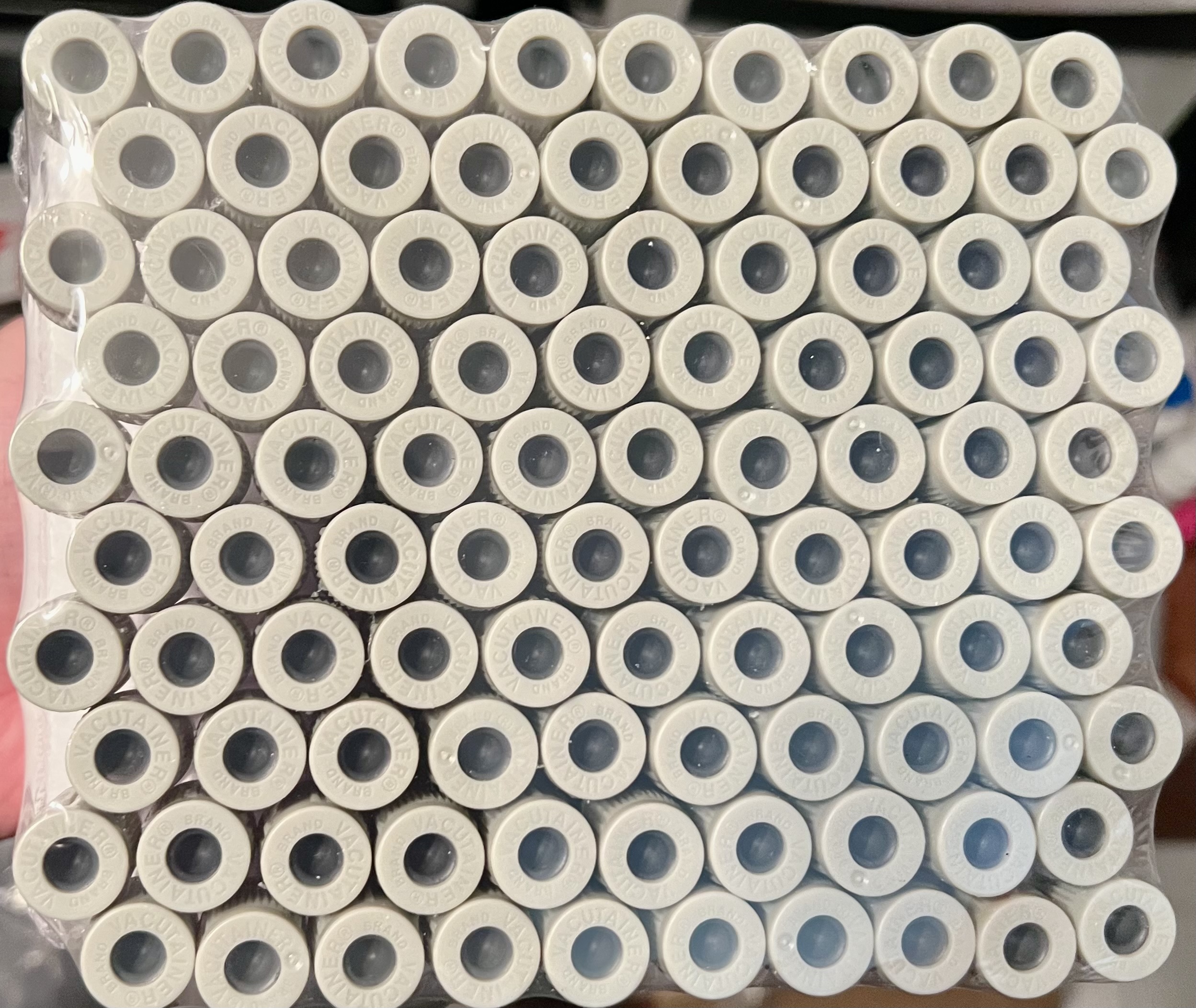 BD Vacutainer 100 Piece Blood Collection Tubes
