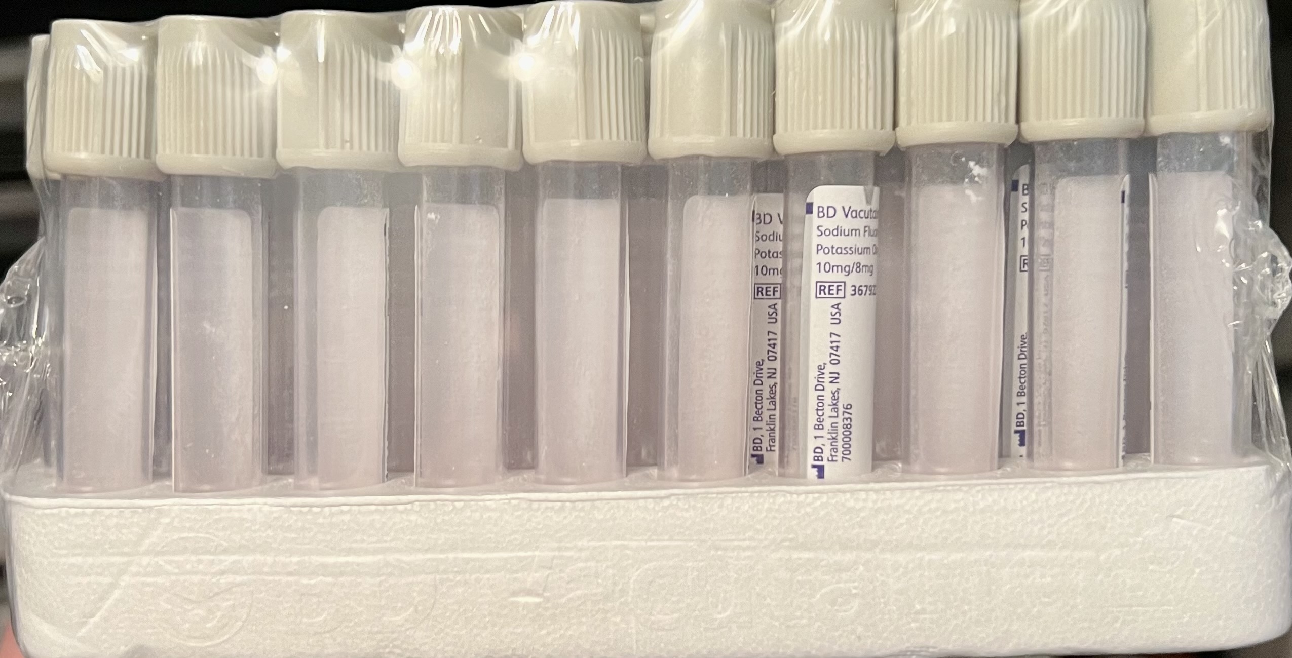 BD Vacutainer 100 Piece Blood Collection Tubes