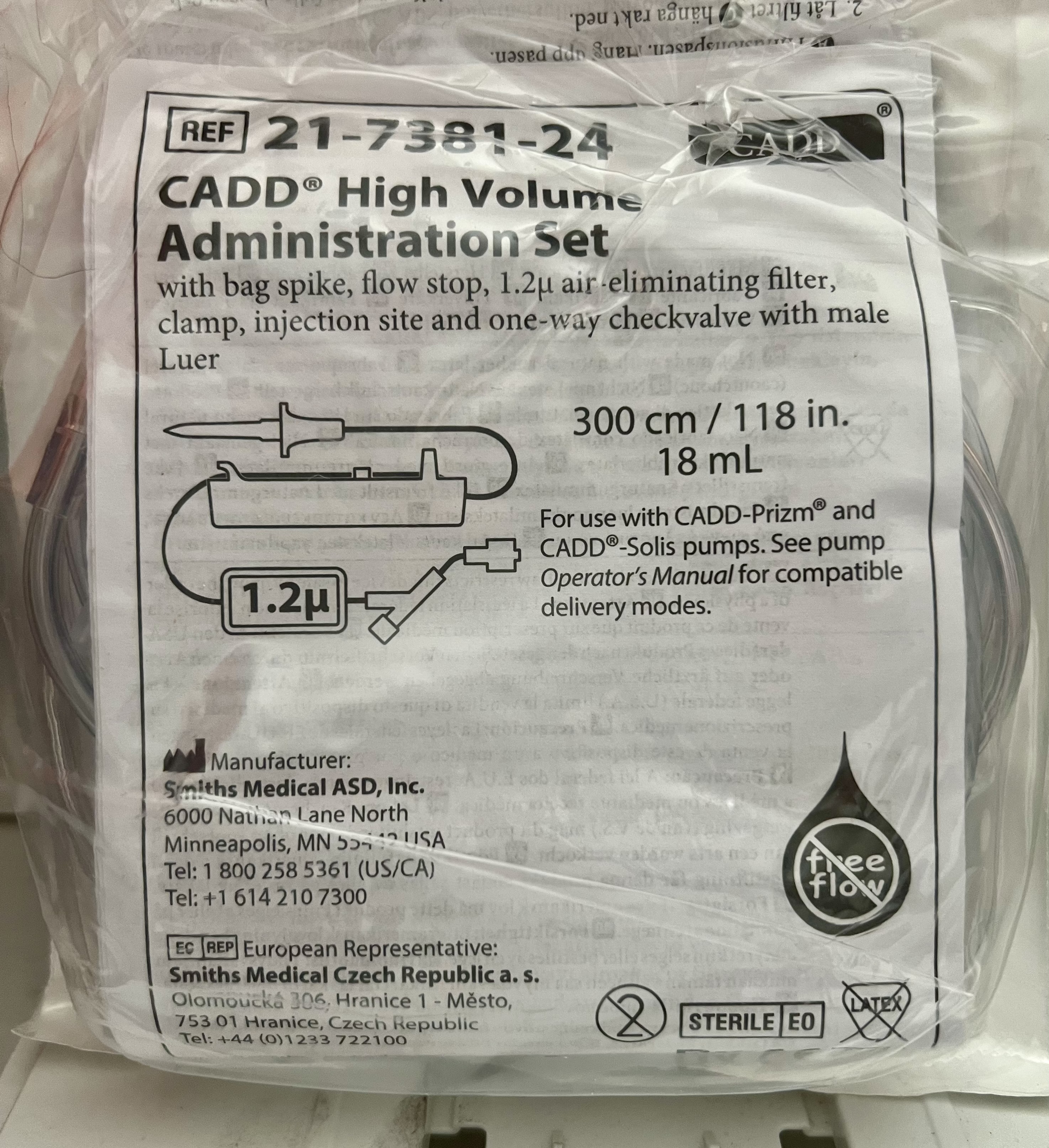 CADD High Volume Administration Set