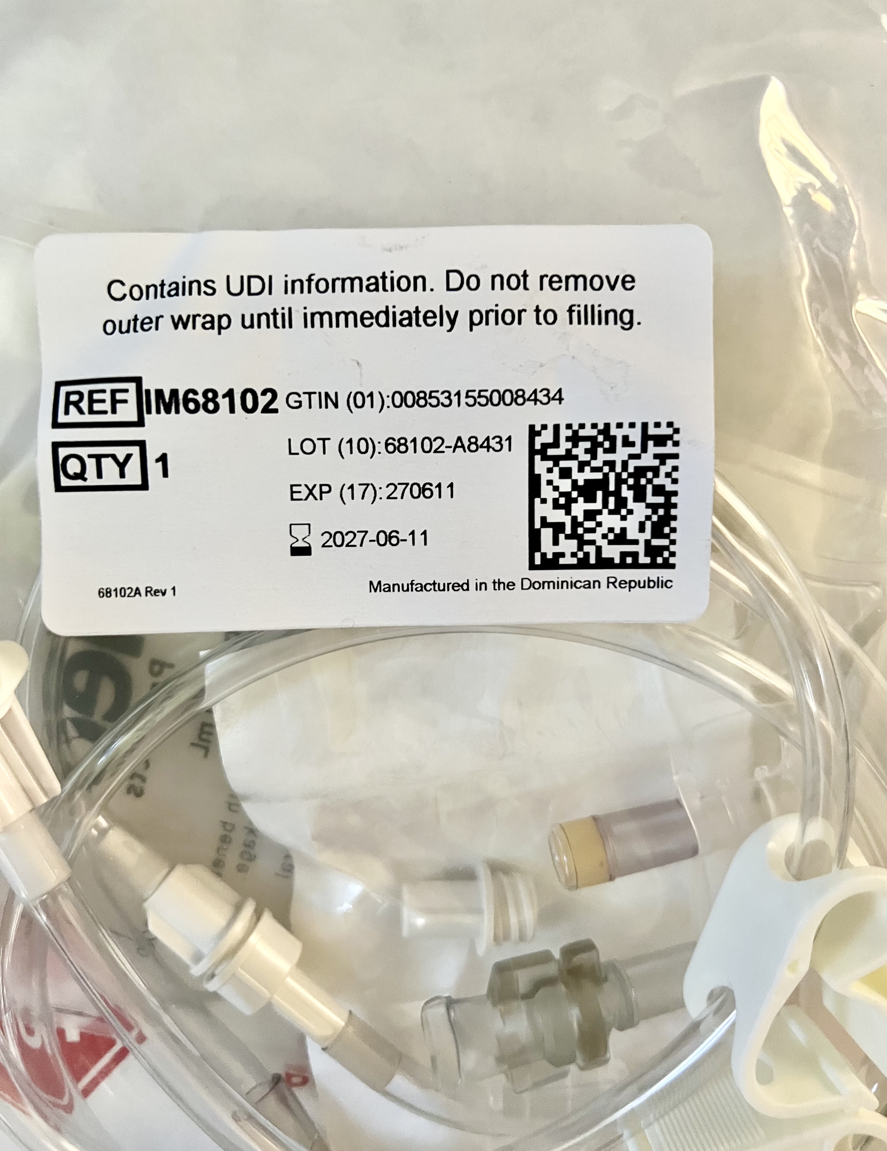 Empty EVA IV Bag - 500 mL