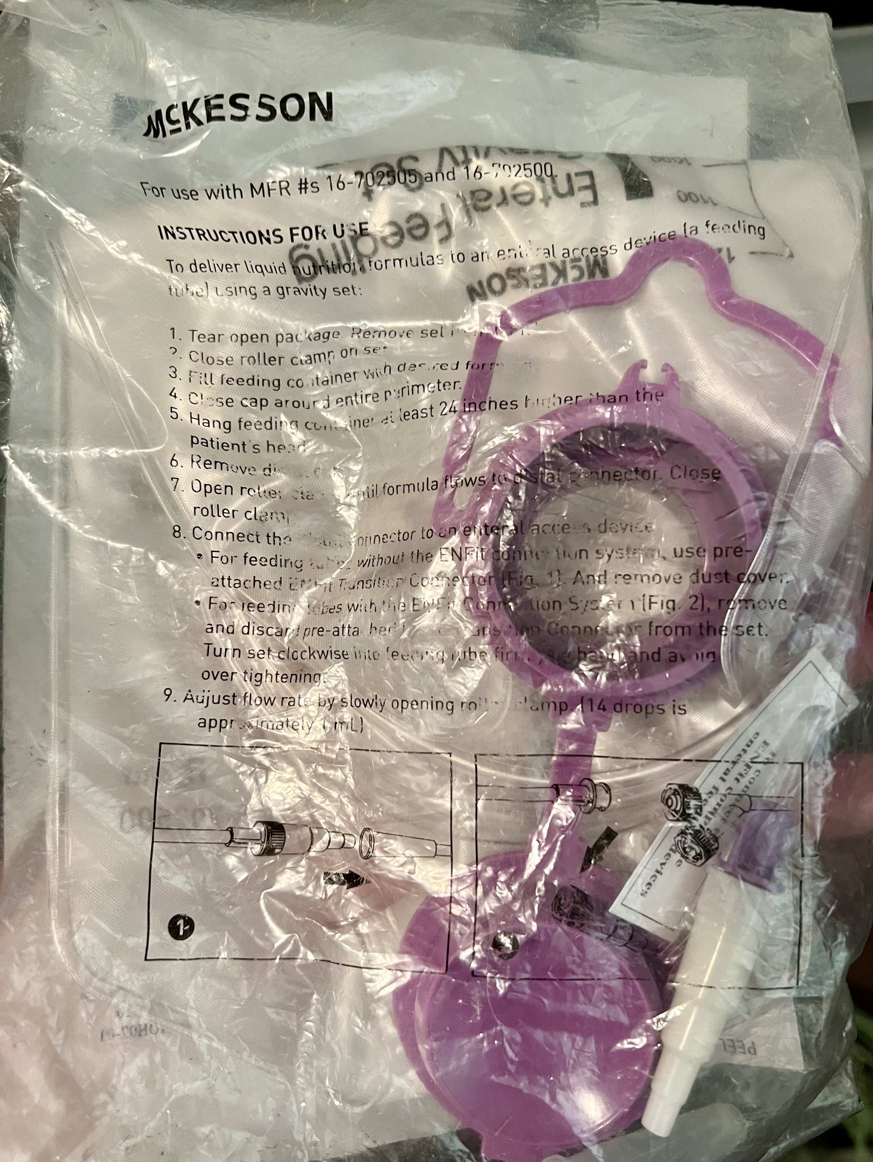 1200ml Enteral Feeding Gravity Set Small Bore
