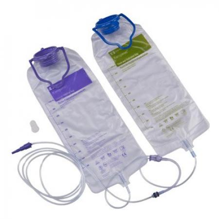Kangaroo Joey Enteral Feeding Pump Bag Sets, 1000 ML, DEHP-Free, NonSterile, Flush,