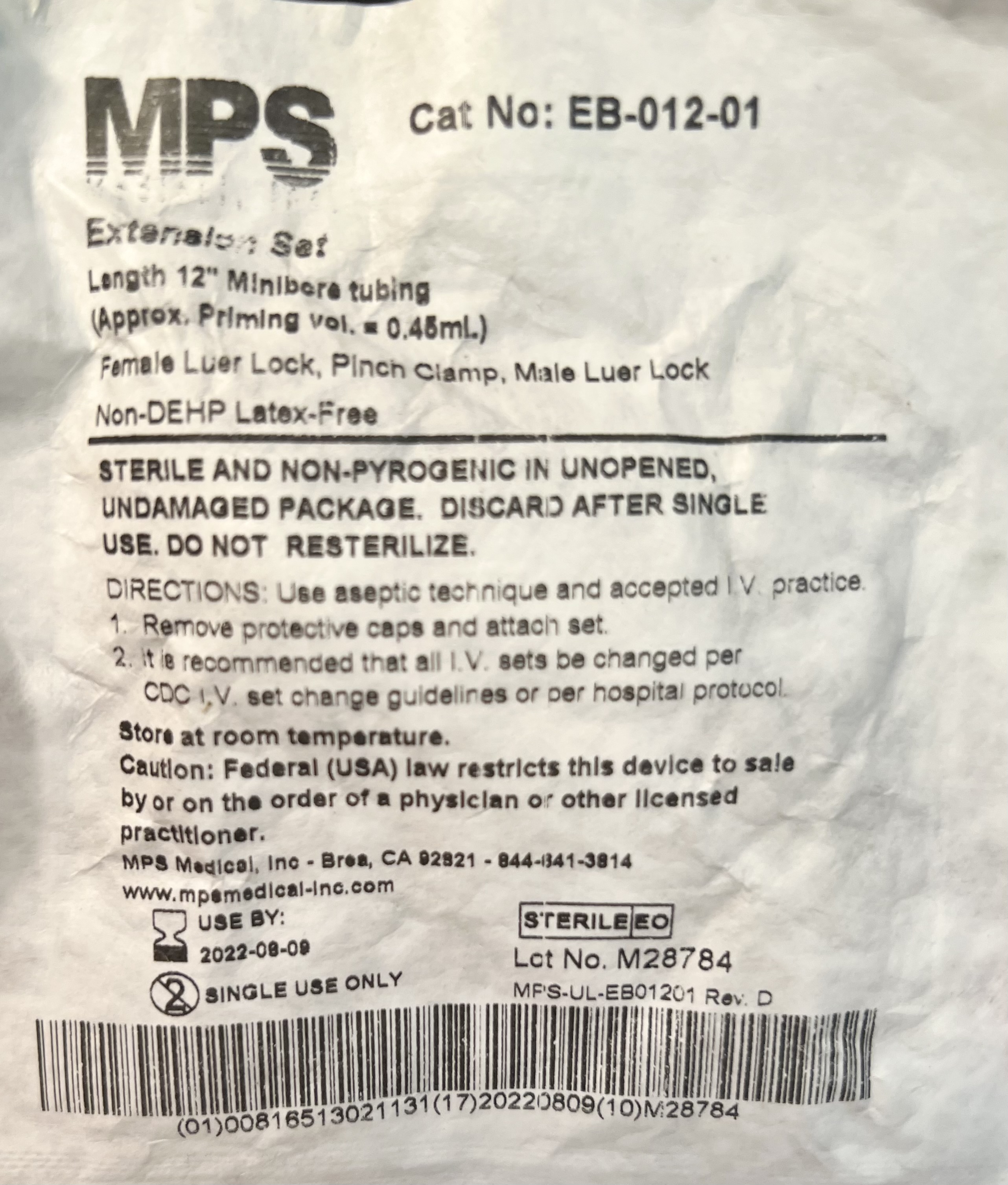 MPS Extension Set