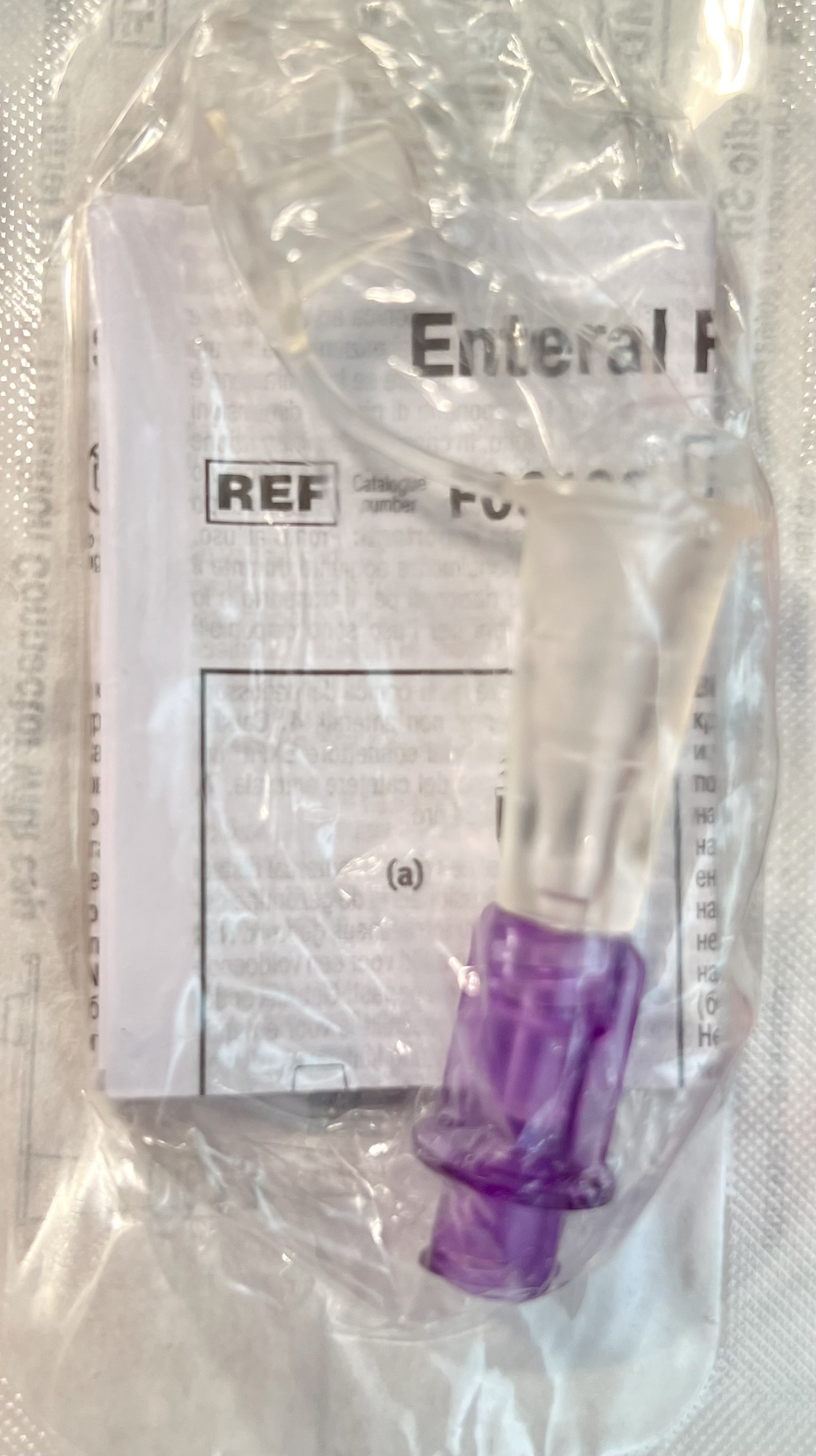 Enteral Funnel ENFit Transition Connector with Cap