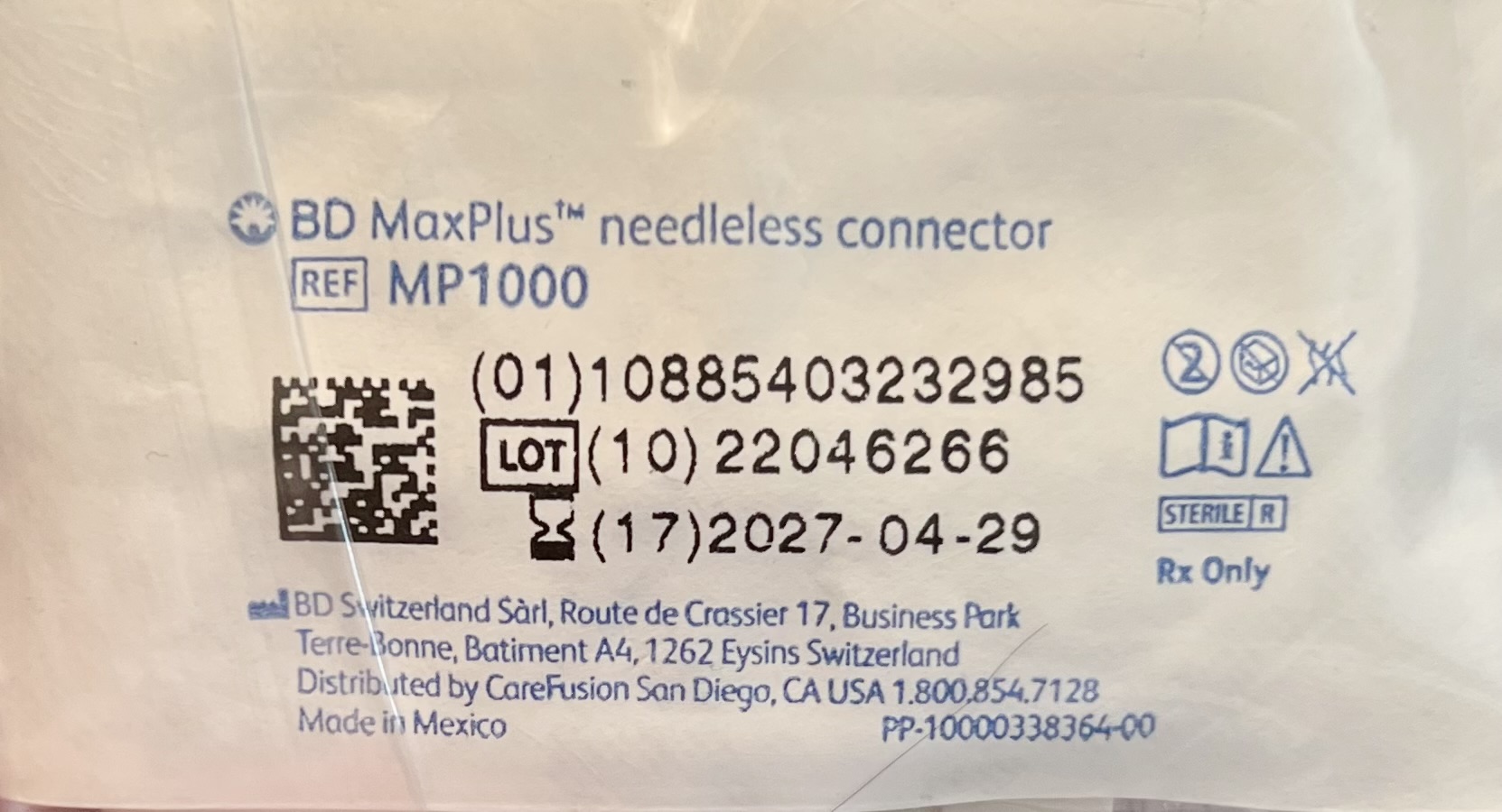 BD MaxPlus Needleless Connector