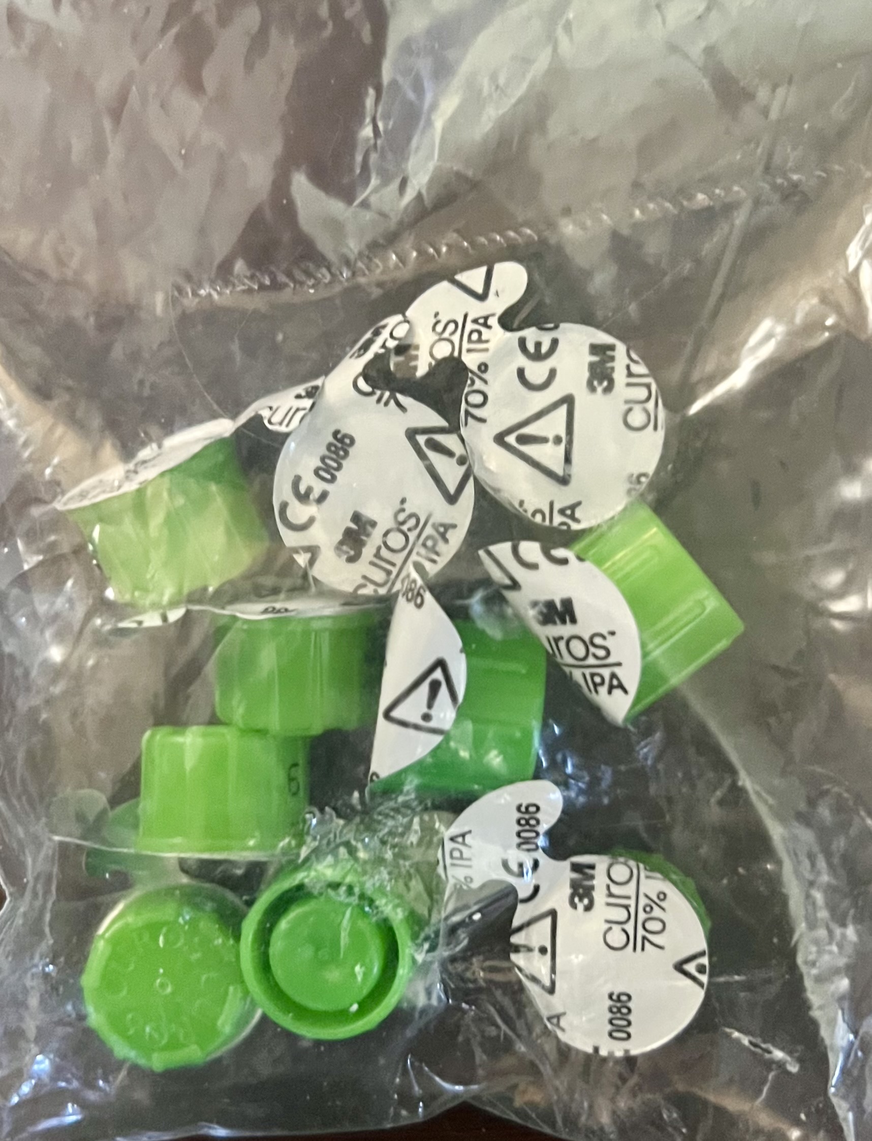 Curos Green Disinfecting Cap for Needleless Connectors